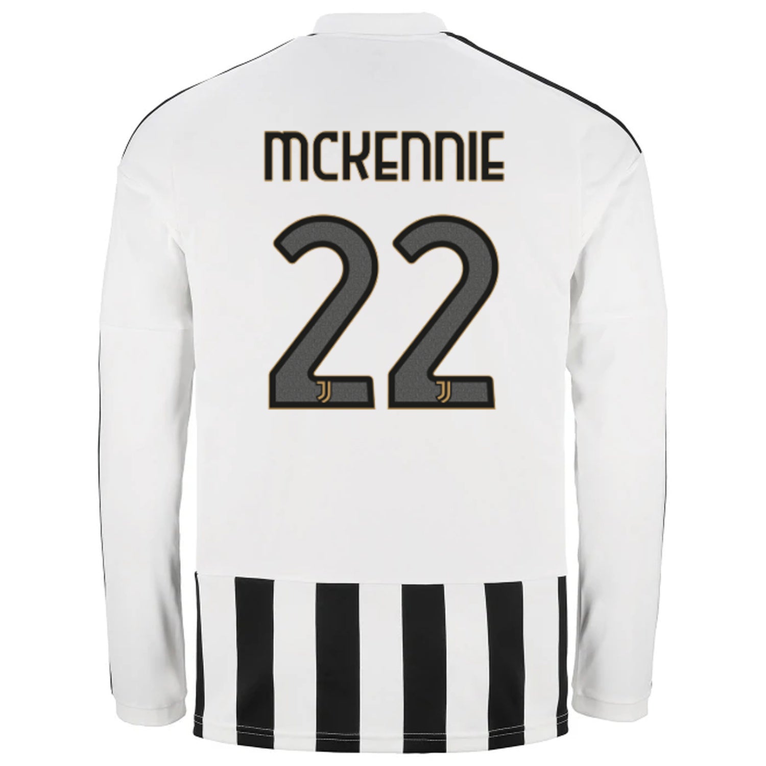 back view of Juventus 2026/27 home jersey with MCKENNIE #22 player print