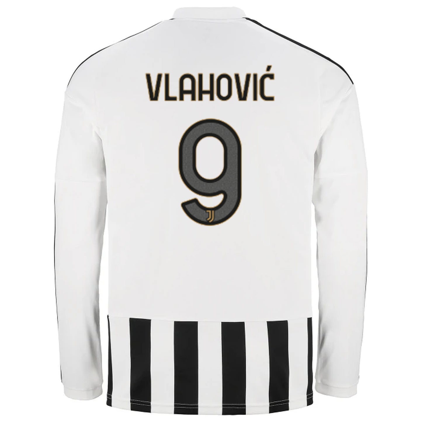 back view of Juventus 2026/27 home jersey with VLAHOVIC #9 player print