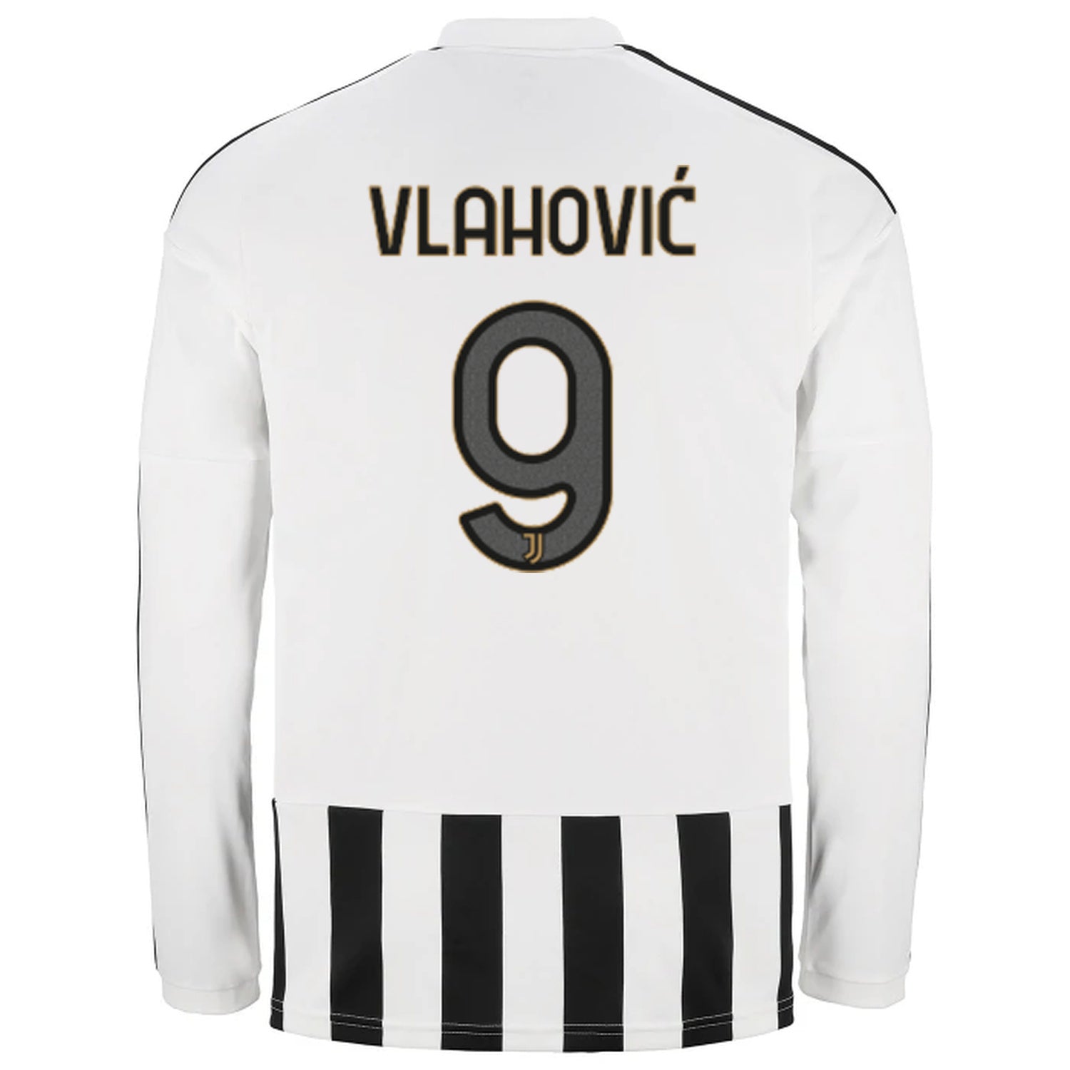 back view of Juventus 2026/27 home jersey with VLAHOVIC #9 player print