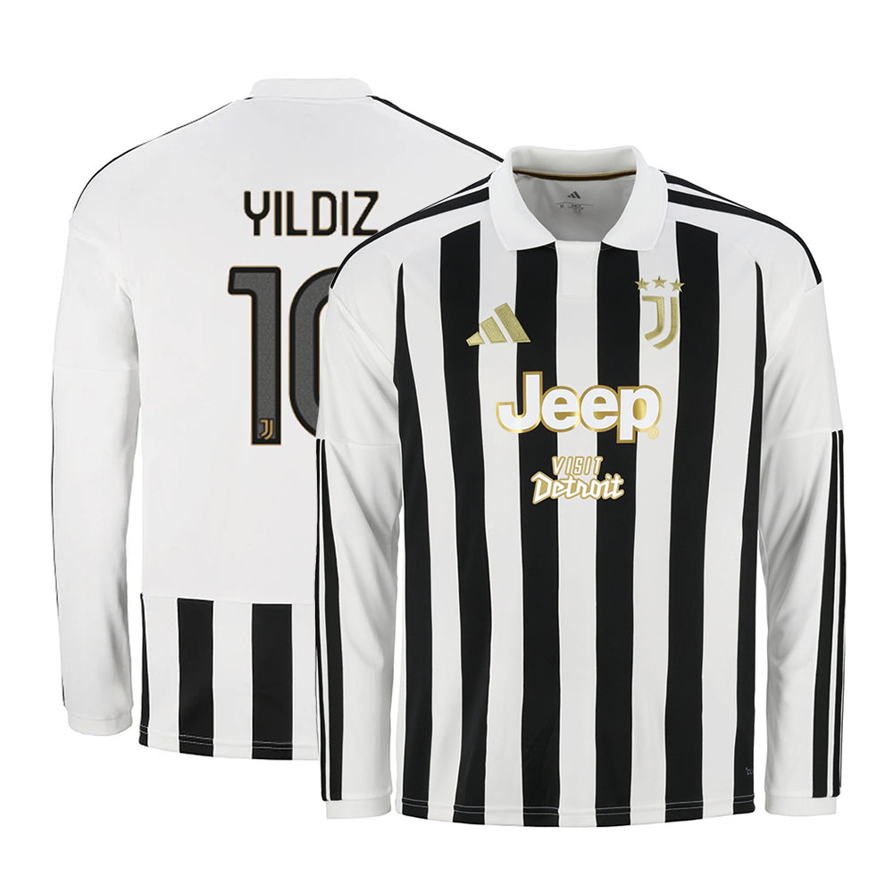 Juventus 2026/27 home jersey with YILDIZ #10 player print