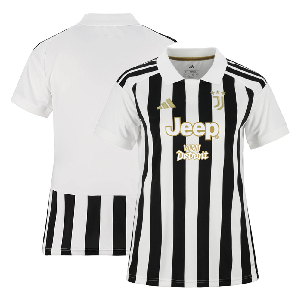 Front and back view of women's Juventus 2026-2027 home white replica jersey by Final Third Kit
