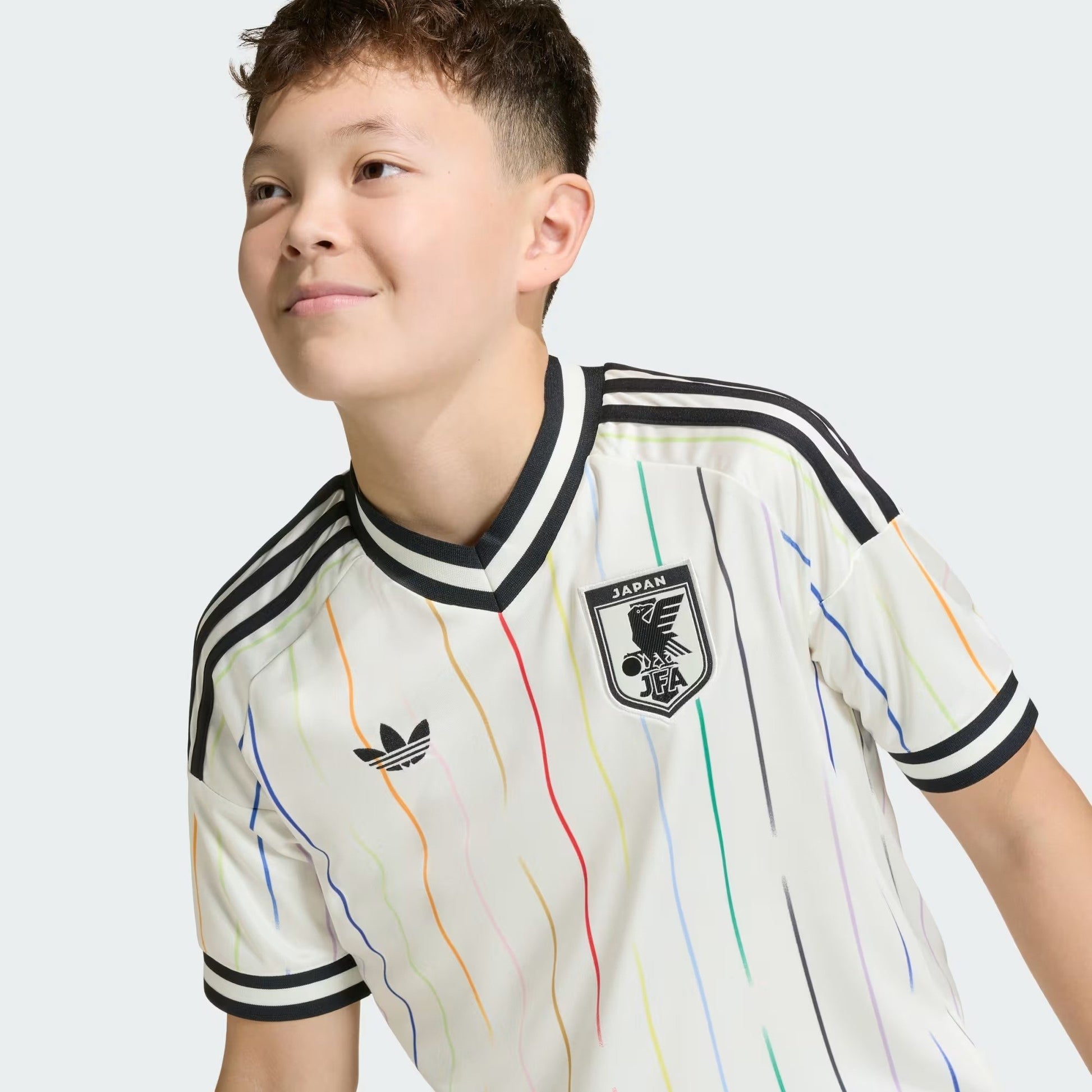chest details of Kids Japan 2026 World Cup away stadium replica jersey