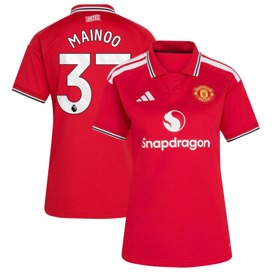 Kobbie Mainoo #37 Manchester United Women's 2026/27 Home Stadium Replica Jersey - Red