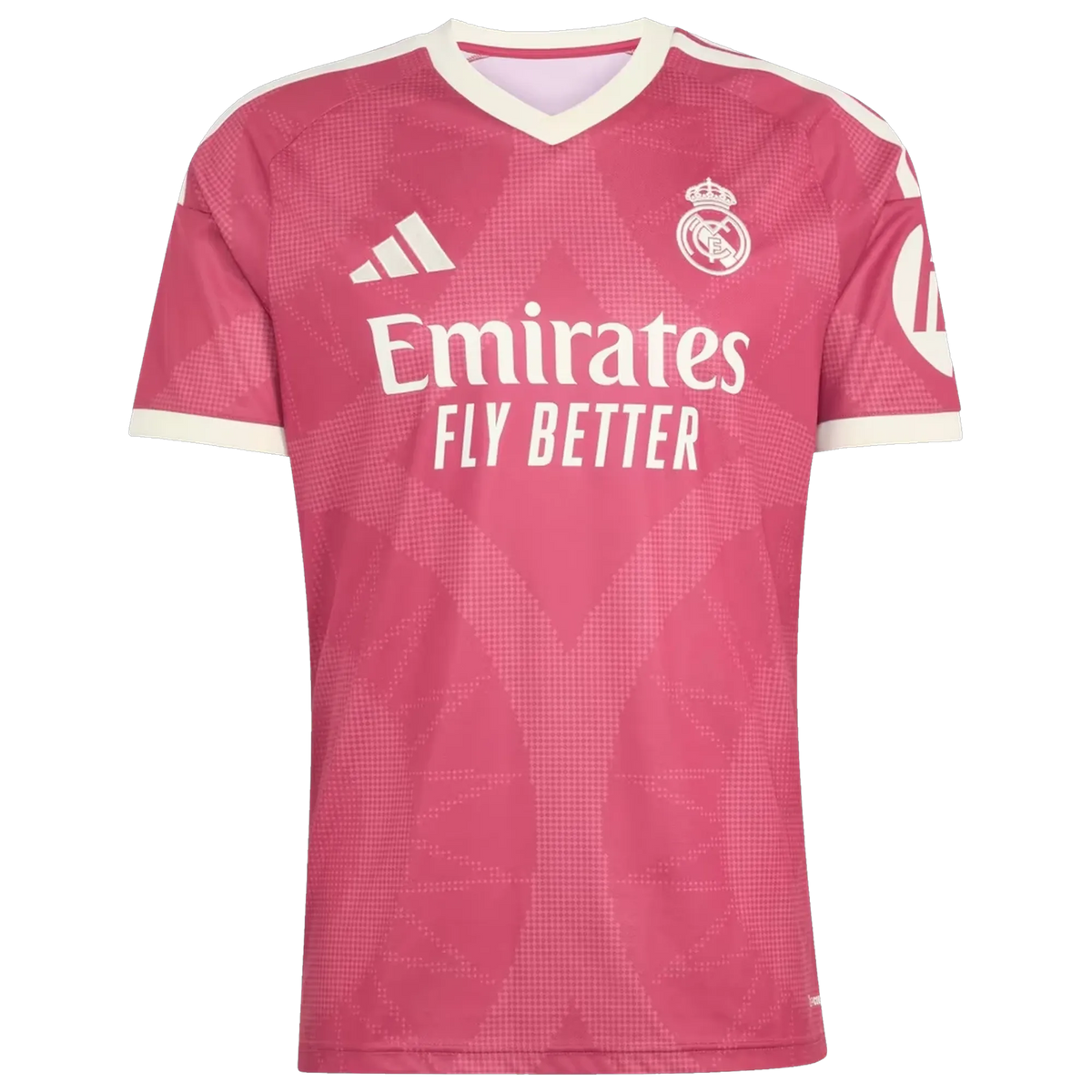 Front view of men's Real Madrid 2026-2027 third pink replica soccer jersey by Final Third Kit