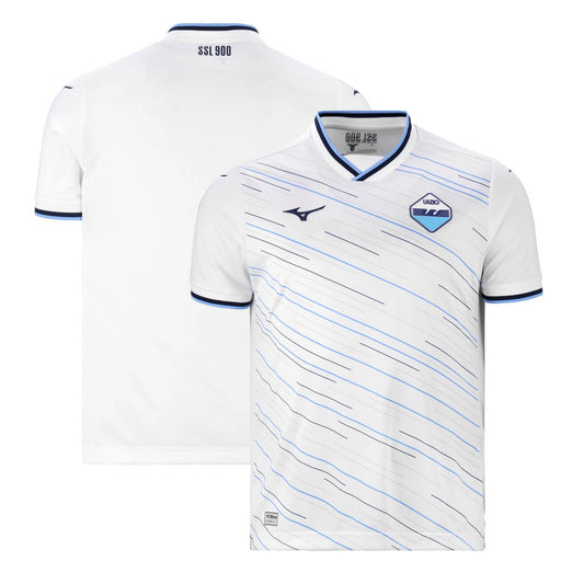 Front and back view of Lazio 2026-2027 away white stadium replica jersey by Final Third Kit