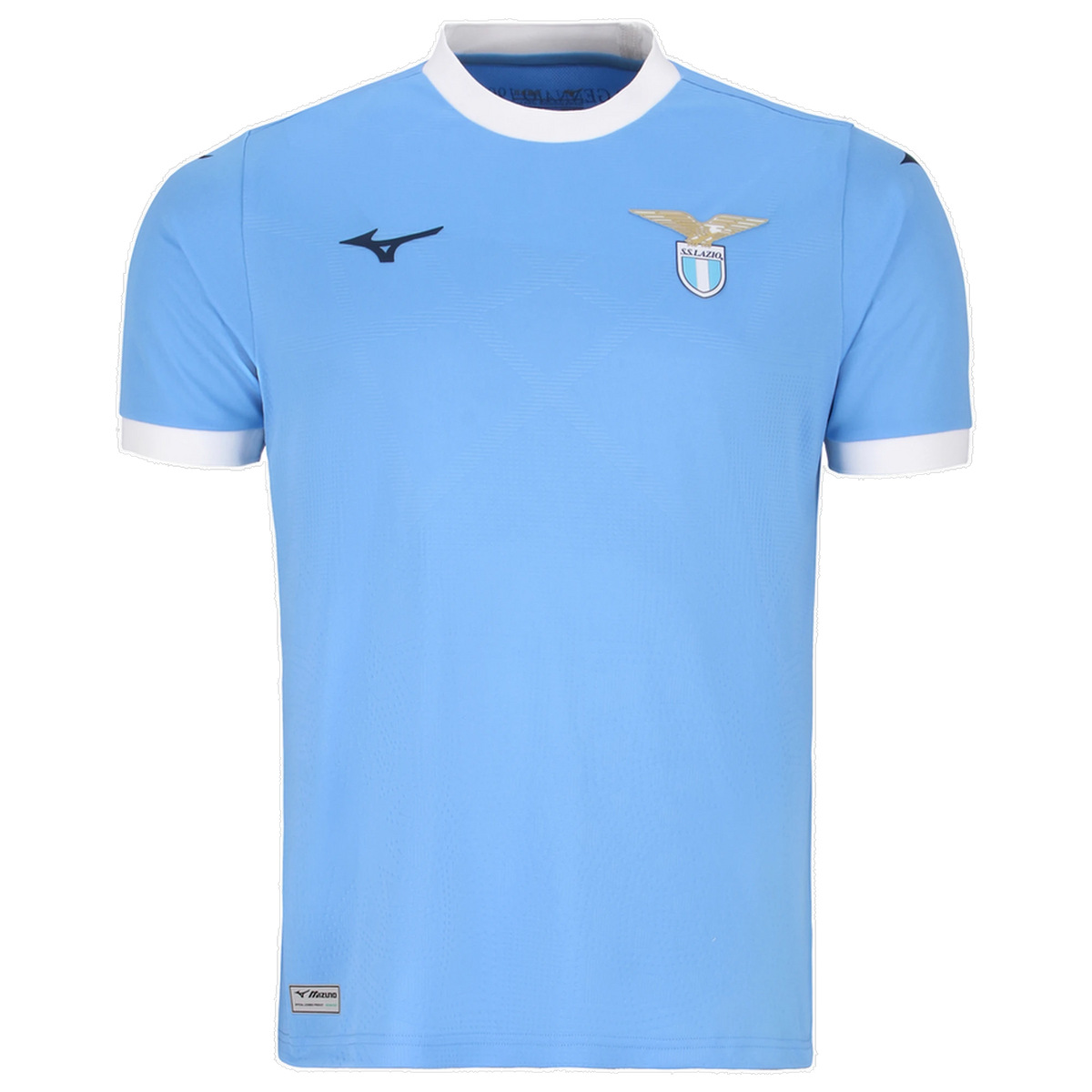 Front view of Lazio 2026-2027 home blue stadium replica soccer jersey by Final Third Kit