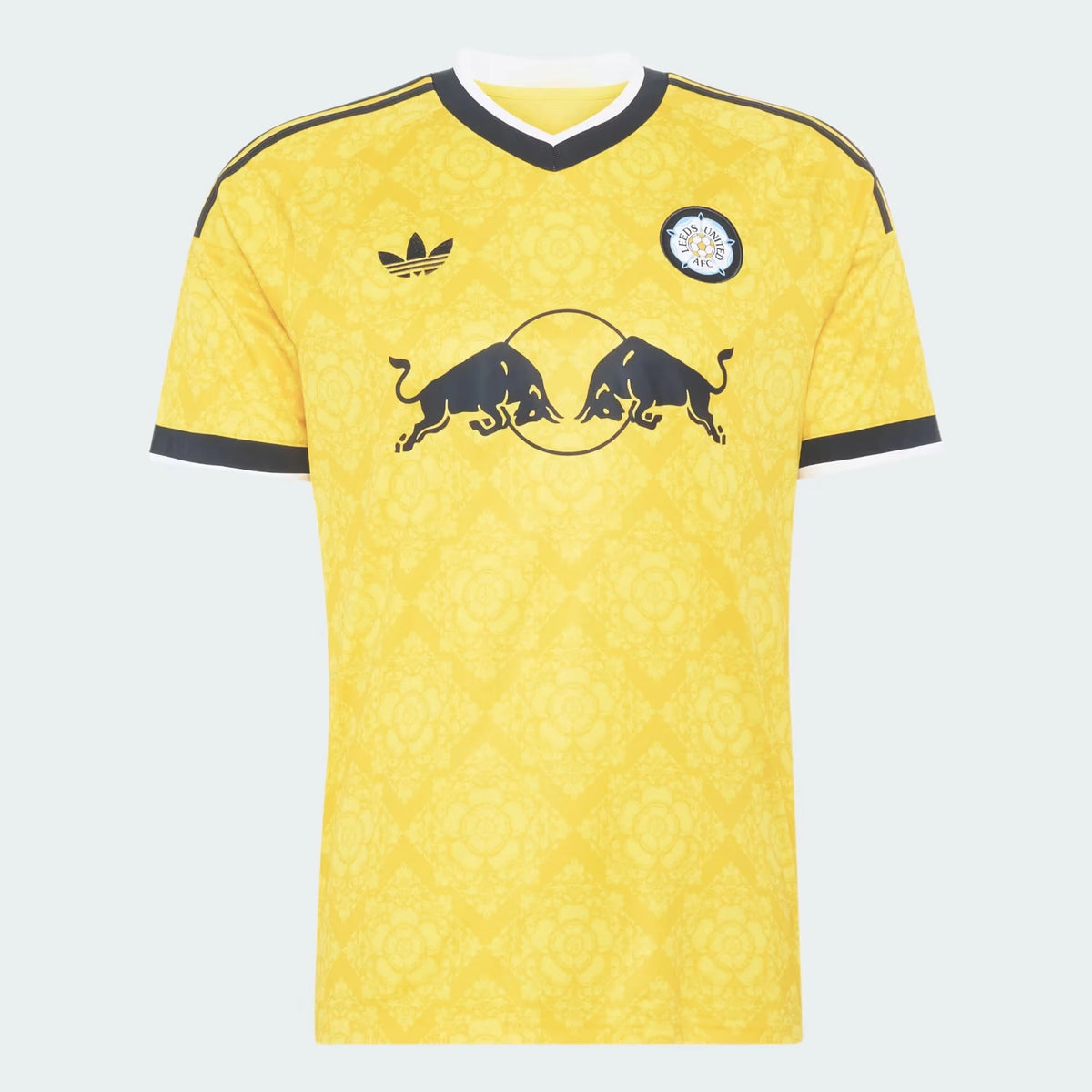 Front view of Leeds United 2026-2027 away yellow replica soccer jersey by Final Third Kit