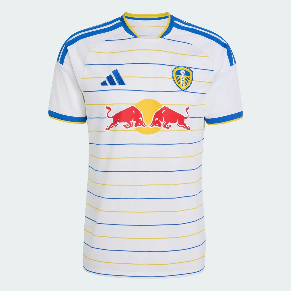 Front view of Leeds United 2026-2027 home white replica soccer jersey by Final Third Kit