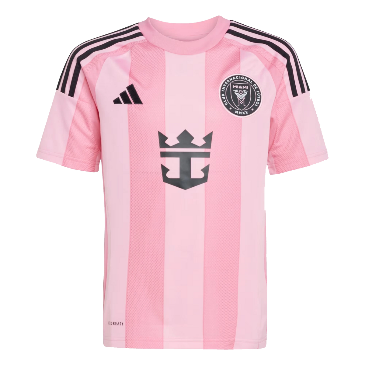 Front view of Inter Miami CF 2026 home pink replica soccer jersey by Final Third Kit