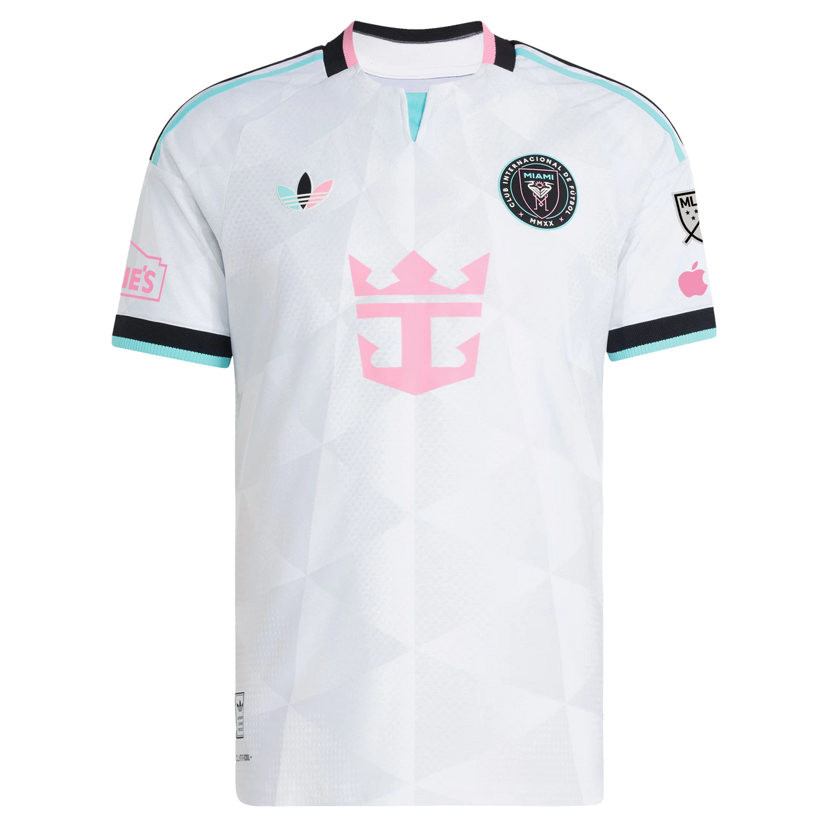 Front view of Inter Miami CF 2026 third white on-field authentic soccer jersey by Final Third Kit