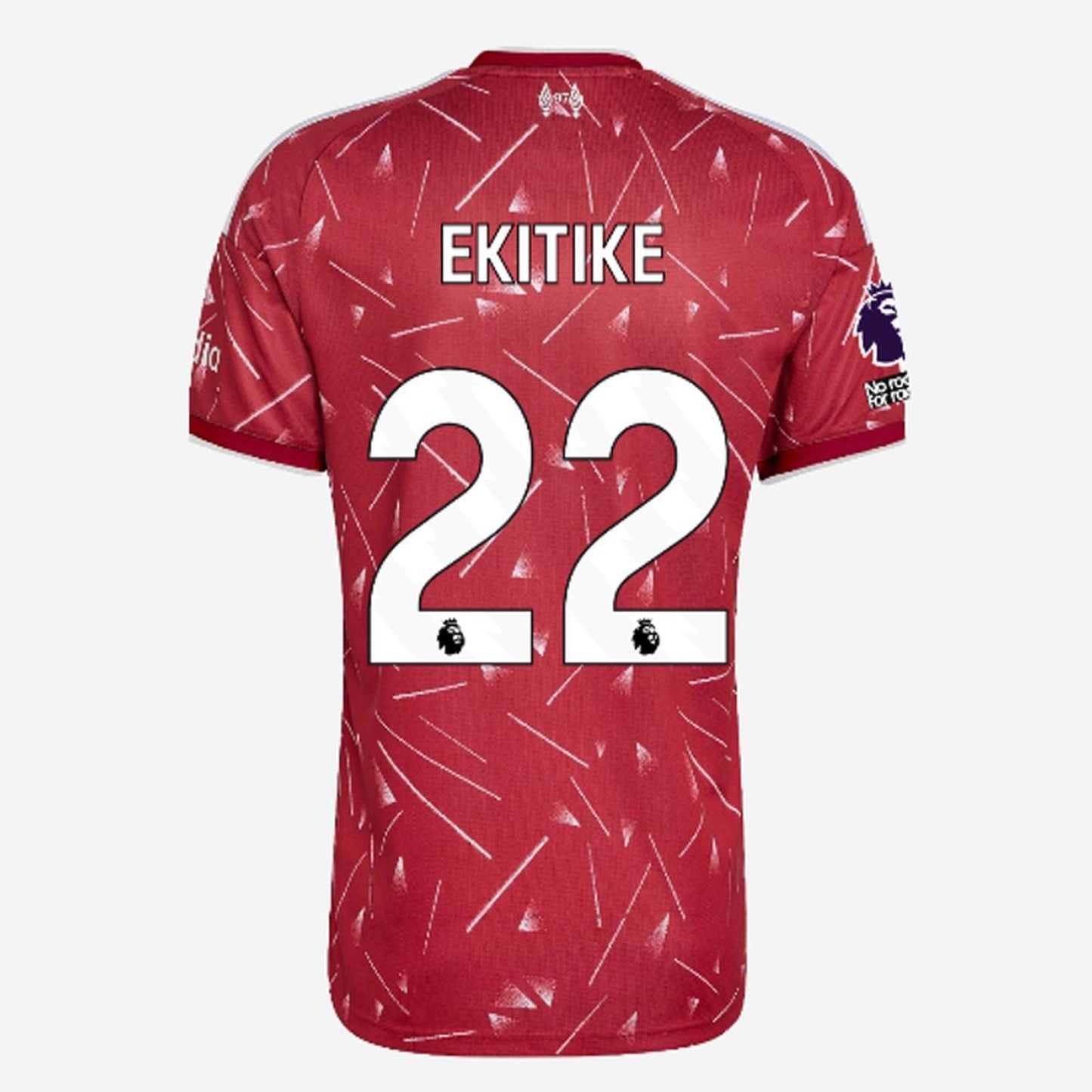 Back view of Liverpool 2026/27 home jersey with EKITIKE #22 print