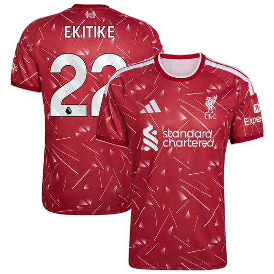 Liverpool 2026/27 home stadium jersey with EKITIKE #22 custom print