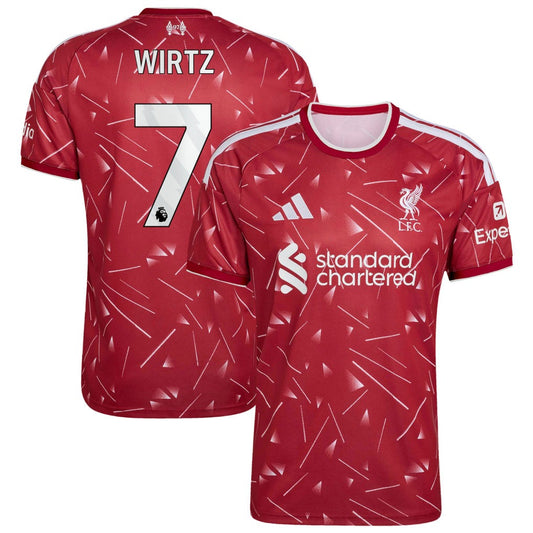 Liverpool 2026/27 home stadium jersey with WIRTZ #7 custom print