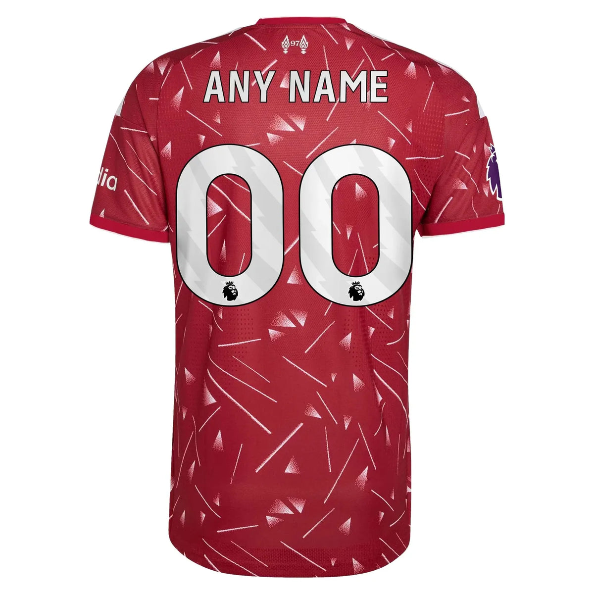 Back view of Liverpool 2026-2027 home red on-field authentic custom football shirt by Final Third Kit