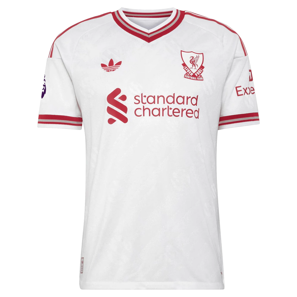 Front view of Liverpool 2026-2027 away white on-field authentic custom soccer jersey by Final Third Kit