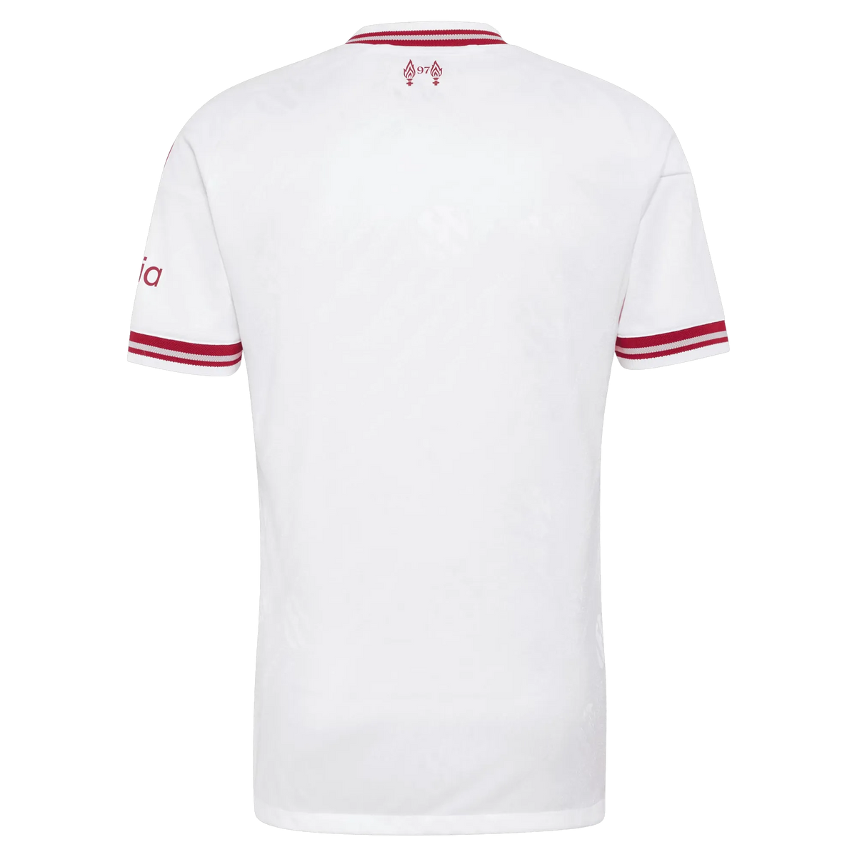 Back view of Liverpool 2026-2027 away white on-field authentic football shirt by Final Third Kit