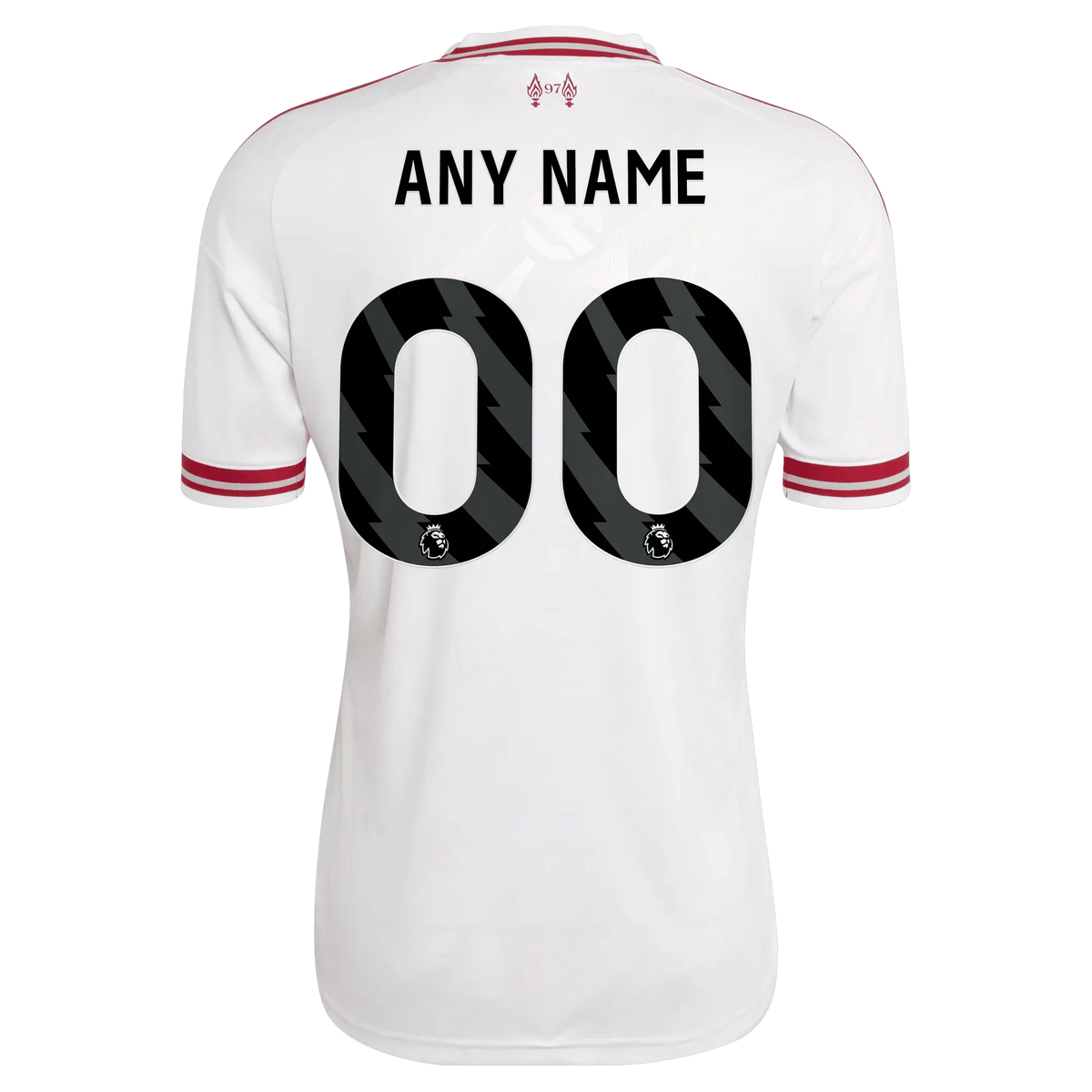 Back view of Liverpool 2026-2027 away white replica custom football shirt by Final Third Kit