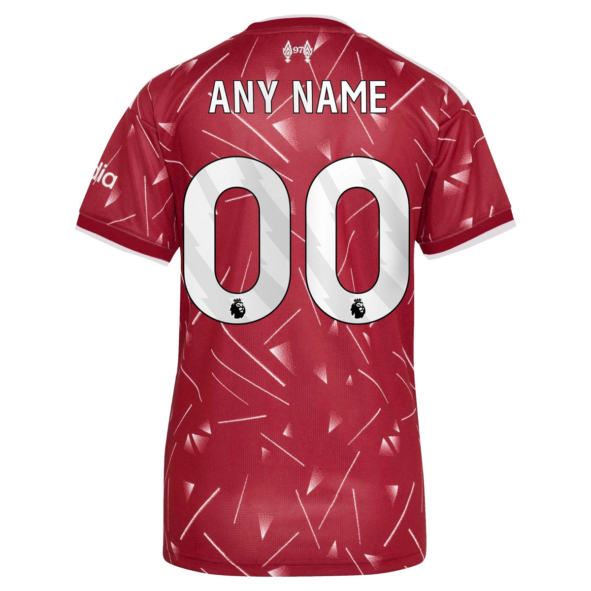 Back view of women's Liverpool 2026-2027 home red replica custom football shirt by Final Third Kit