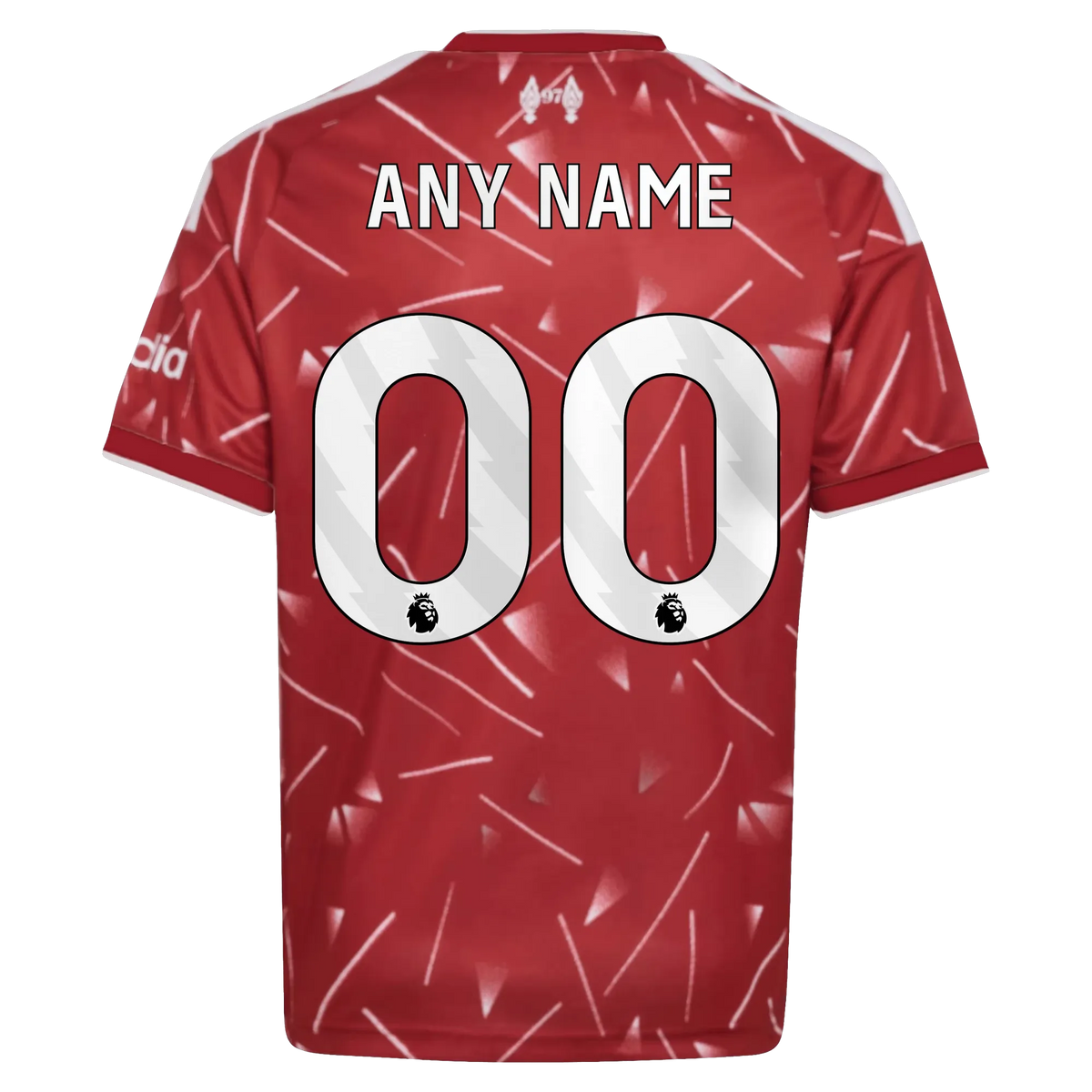 Back view of youth Liverpool 2026-2027 home red replica custom football shirt by Final Third Kit