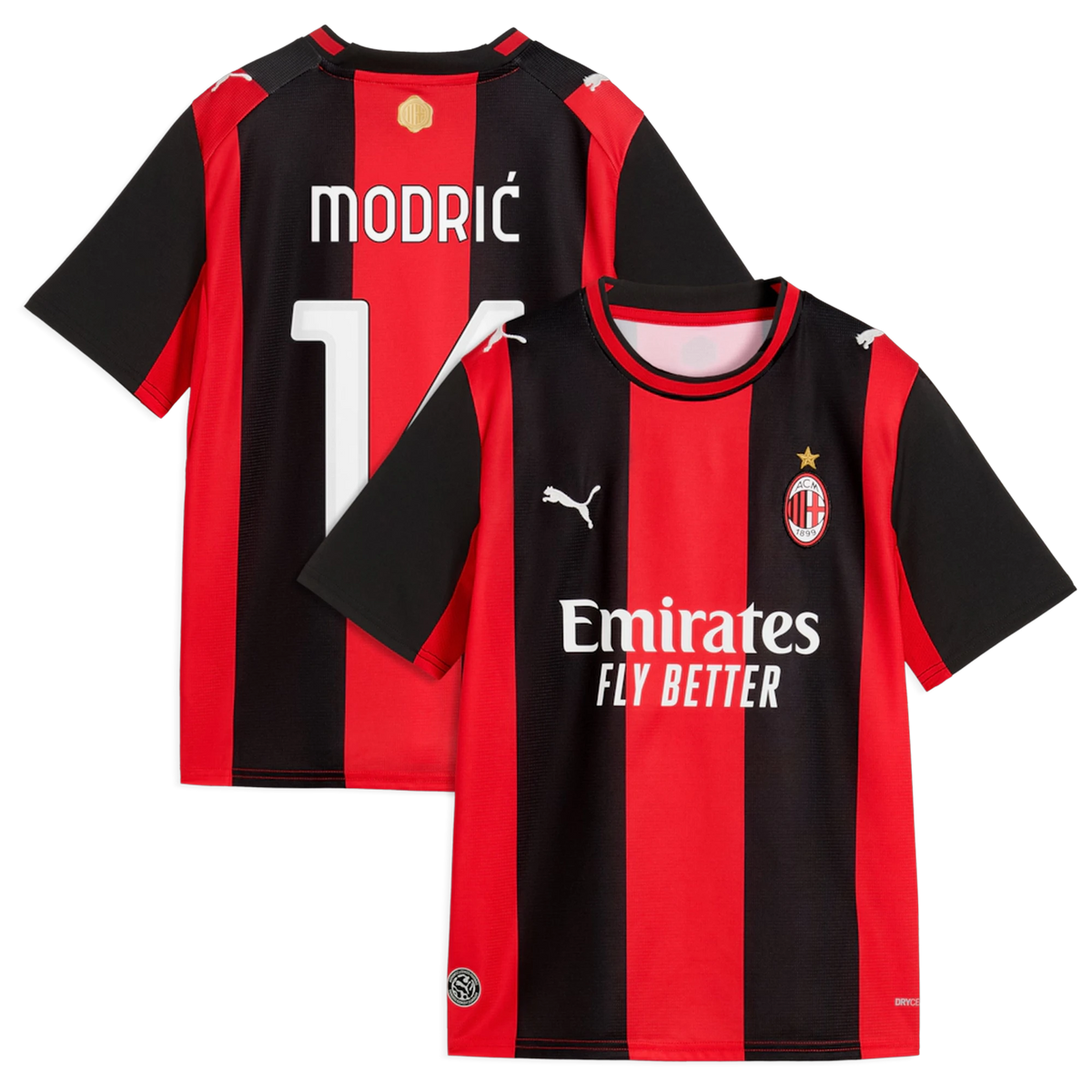Luka Modrić AC Milan Youth 2026/27 Home Replica Jersey - Black_Red
