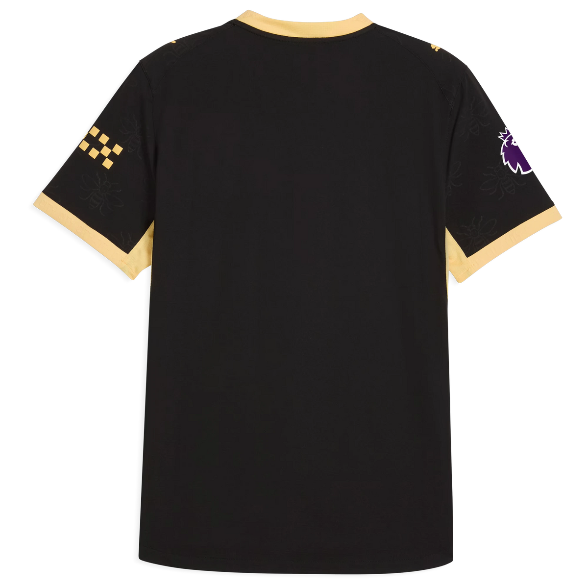Front view of men's Manchester City 2026-2027 away black on-field authentic soccer jersey by Final Third Kit