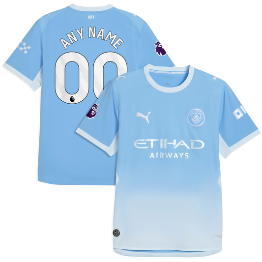 Manchester City Puma 2026/27 Home On-Field Authentic Custom Jersey - Light Blue