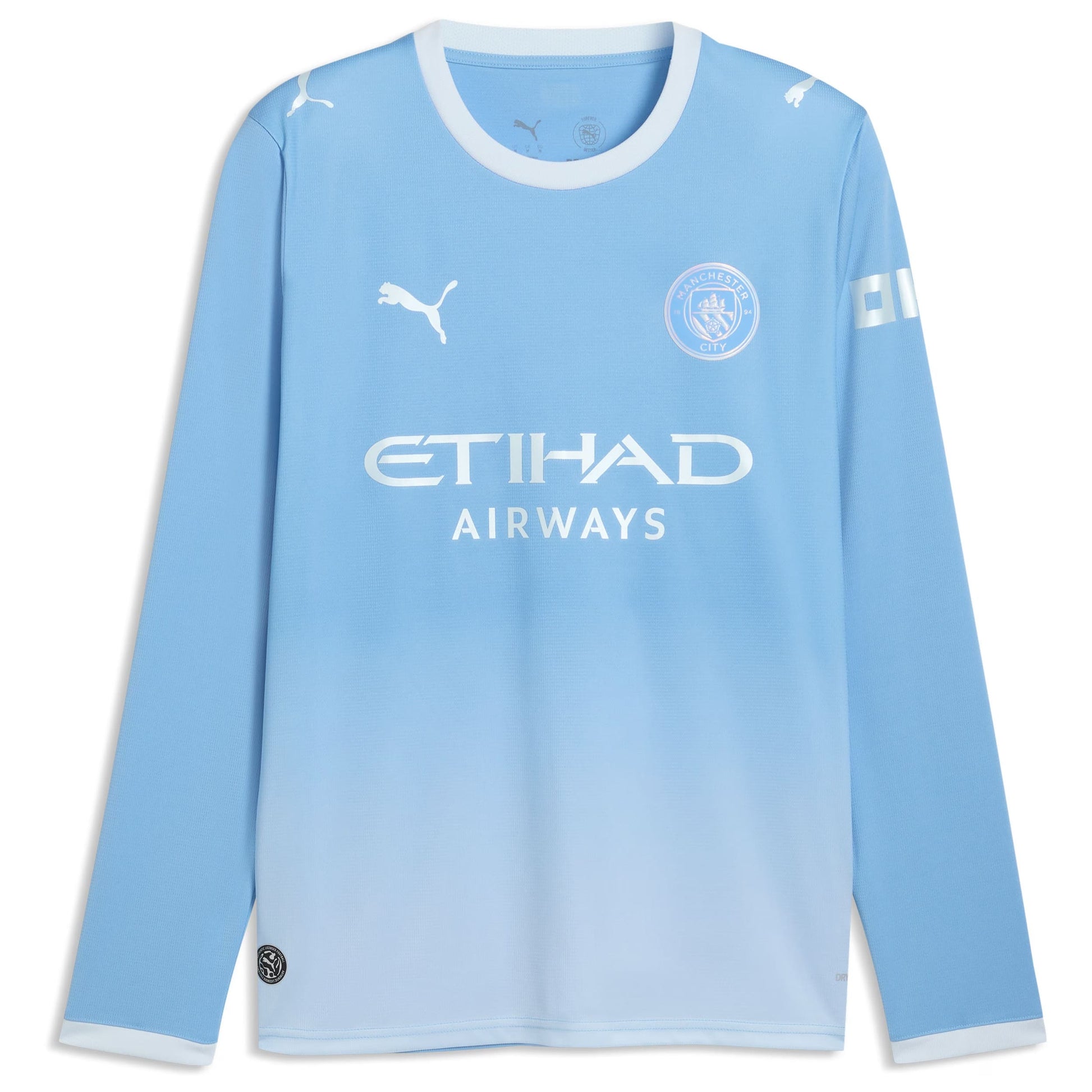 Manchester City 2026/27 Home Stadium Replica Long Sleeve Jersey front view