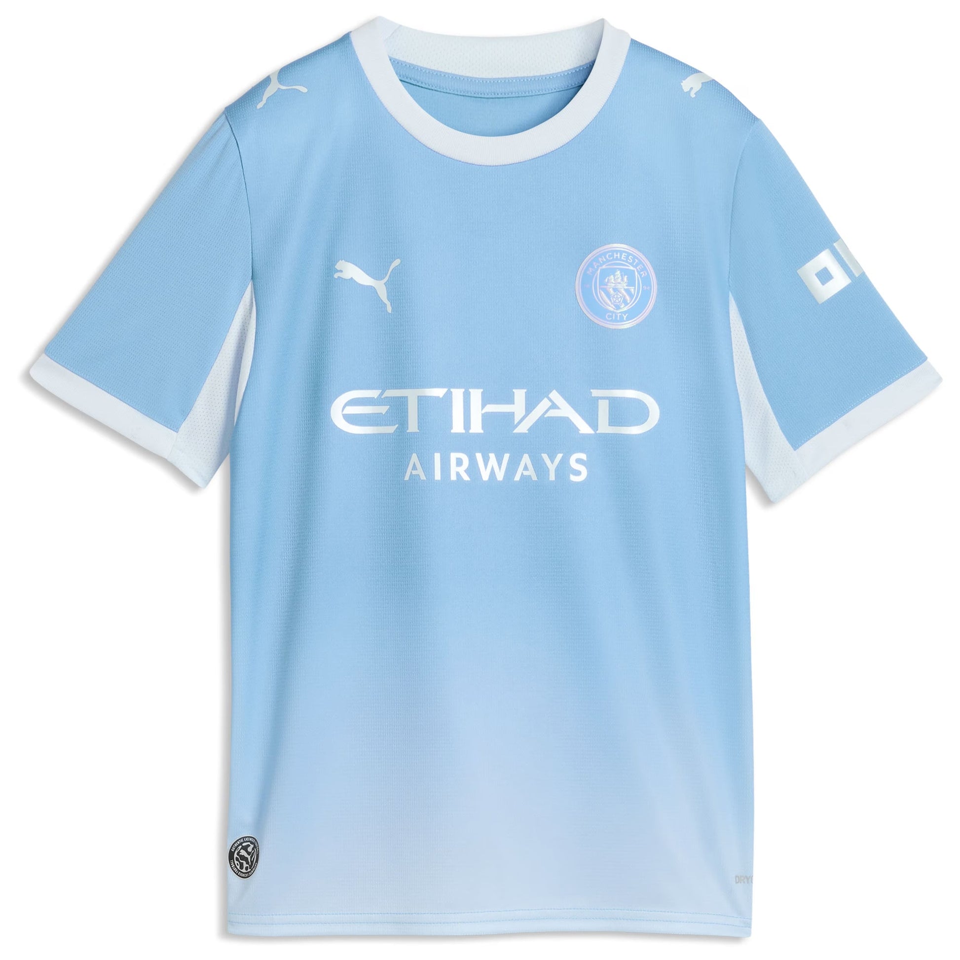 Manchester City 2026/27 Home Kids Stadium Replica Jersey top front view