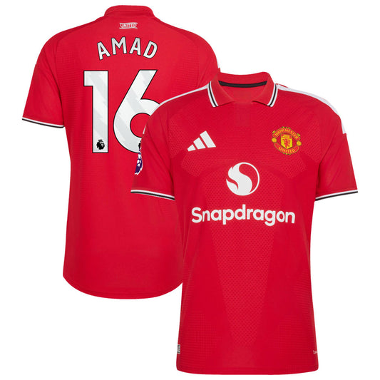 Manchester United 2026/27 Home Jersey with Amad #16 Print - Stadium Replica - Final Third Kit