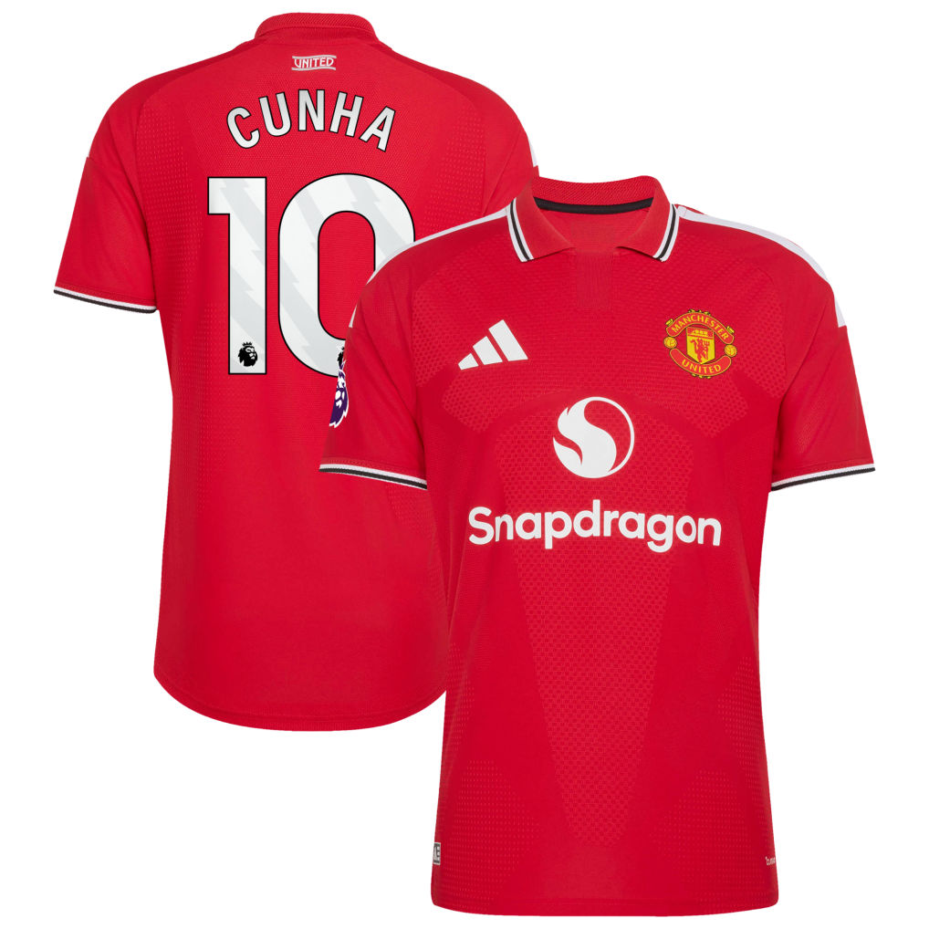 Cunha 10 Manchester United 2026/27 Home Jersey with - Stadium Replica - Final Third Kit