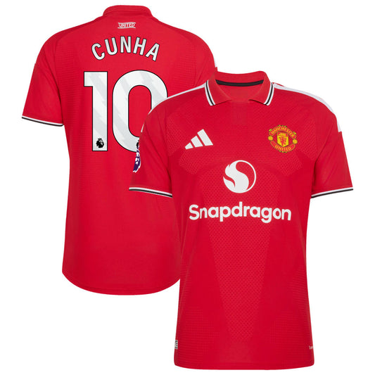 Cunha 10 Manchester United 2026/27 Home Jersey with - Stadium Replica - Final Third Kit