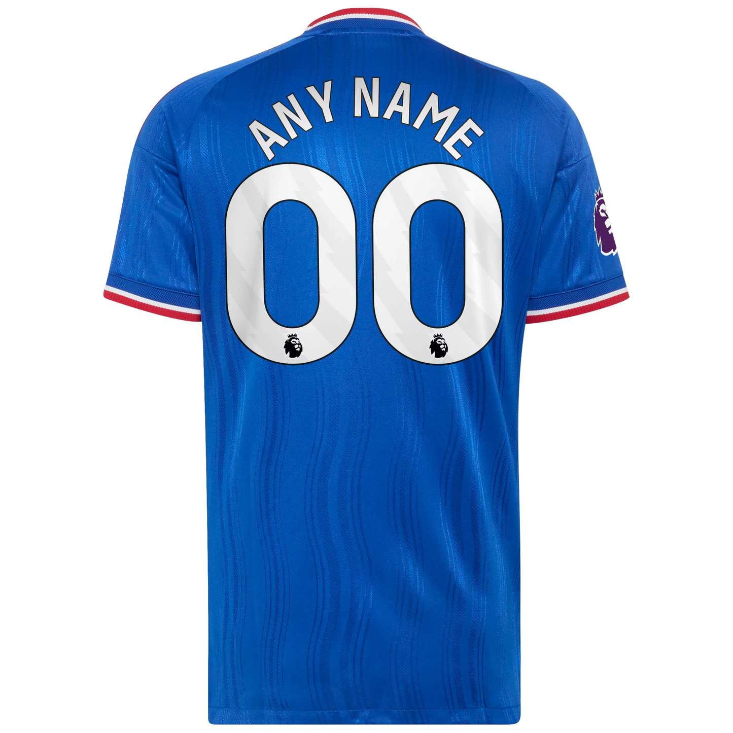 Back view of men's Manchester United 2026-2027 away royal blue on-field authentic football shirt with custom name and number printing by Final Third Kit