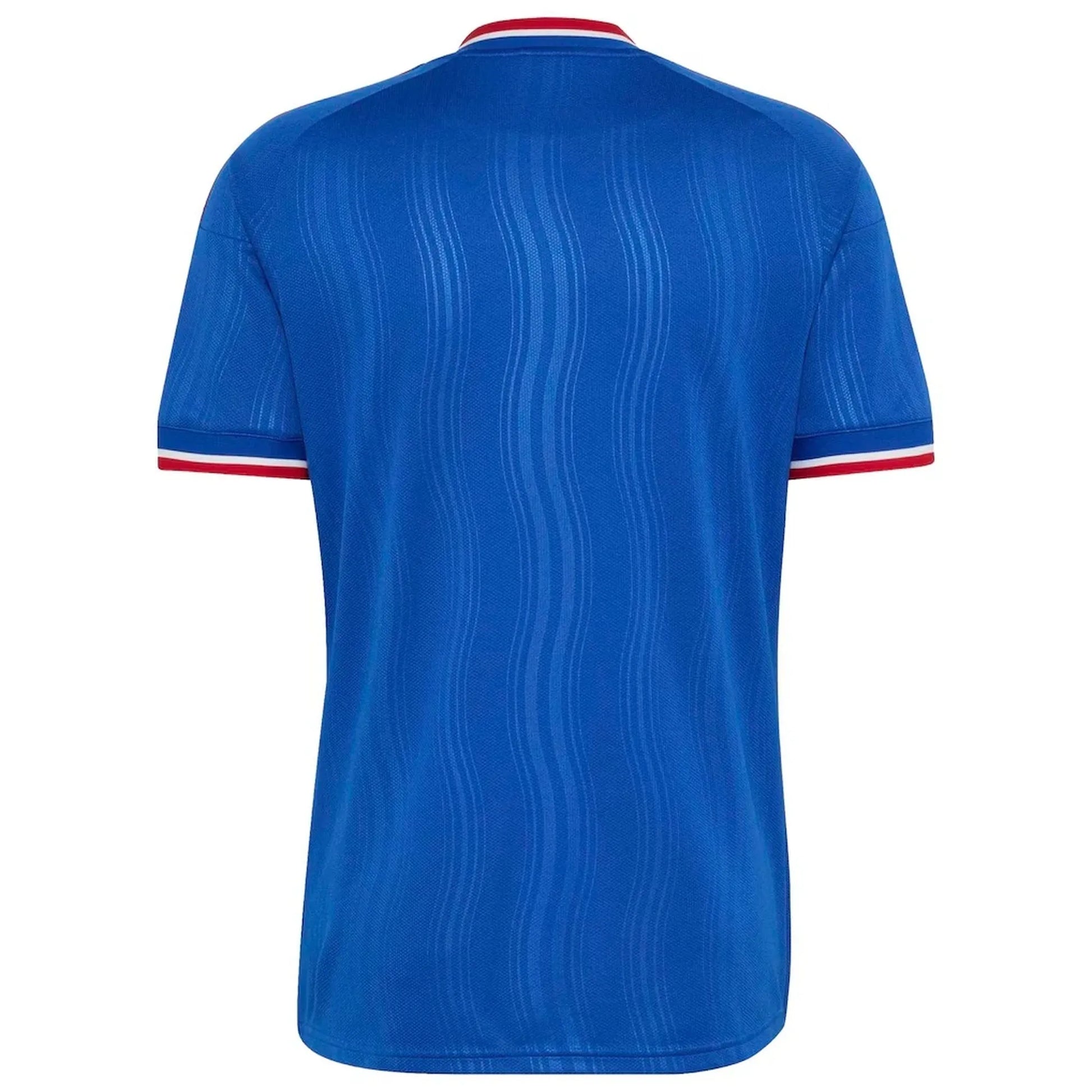 Back view of men's Manchester United 2026-2027 away royal blue replica football shirt by Final Third Kit