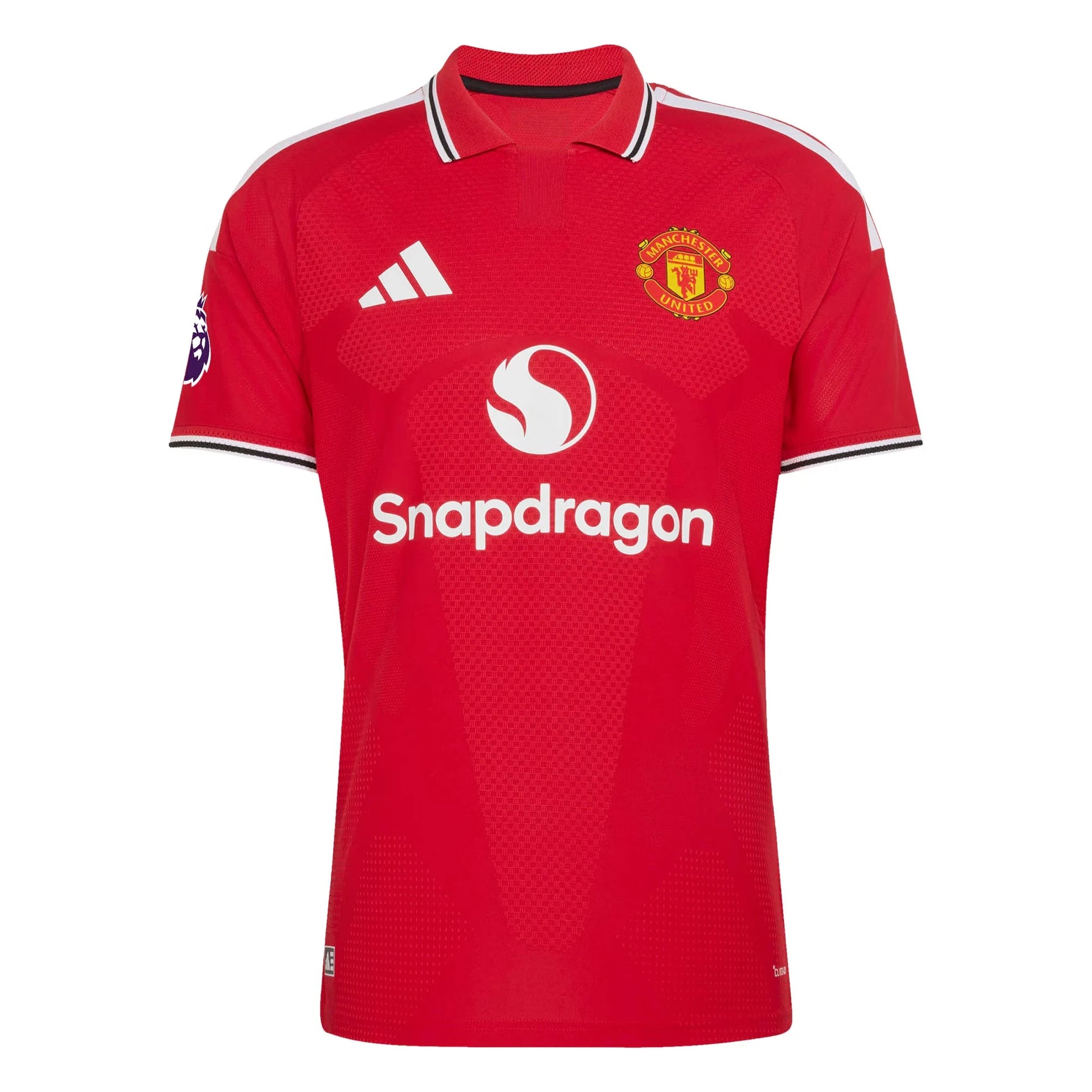 Front view of men's Manchester United 2026-2027 home red on-field authentic soccer jersey by Final Third Kit