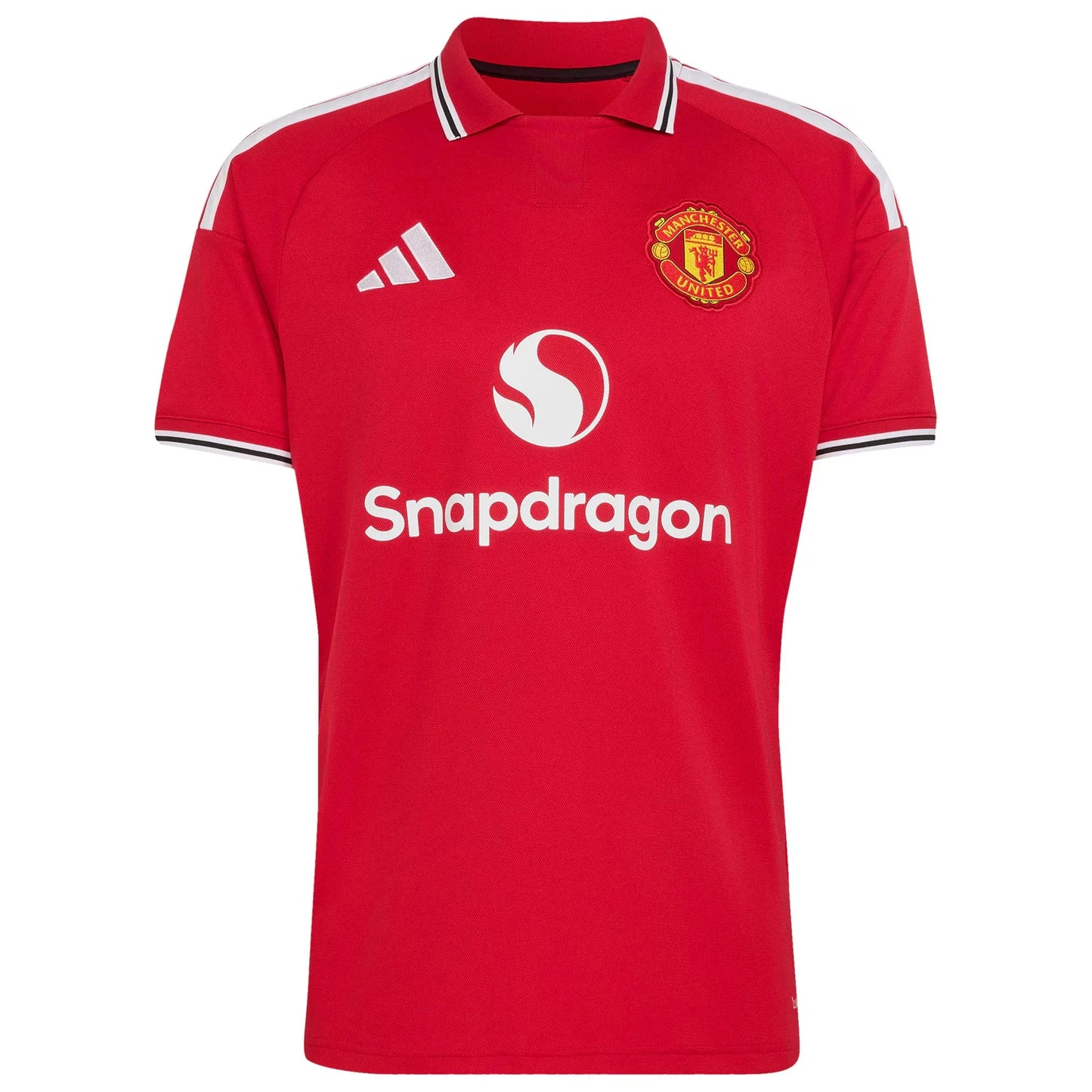 Front view of men's Manchester United 2026-2027 home red replica soccer jersey by Final Third Kit