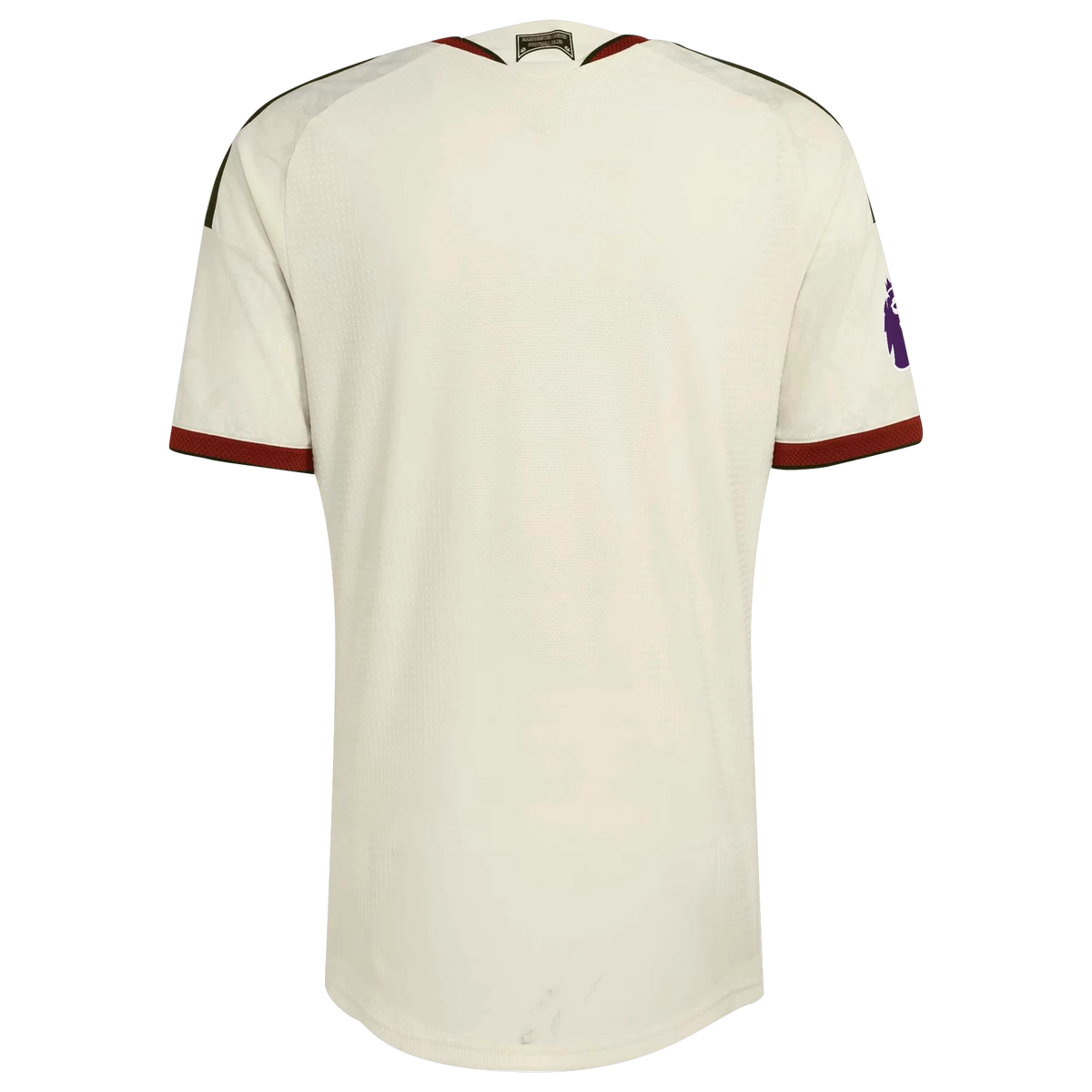 Back view of Manchester United 2026-2027 third cream on-field authentic football shirt by Final Third Kit