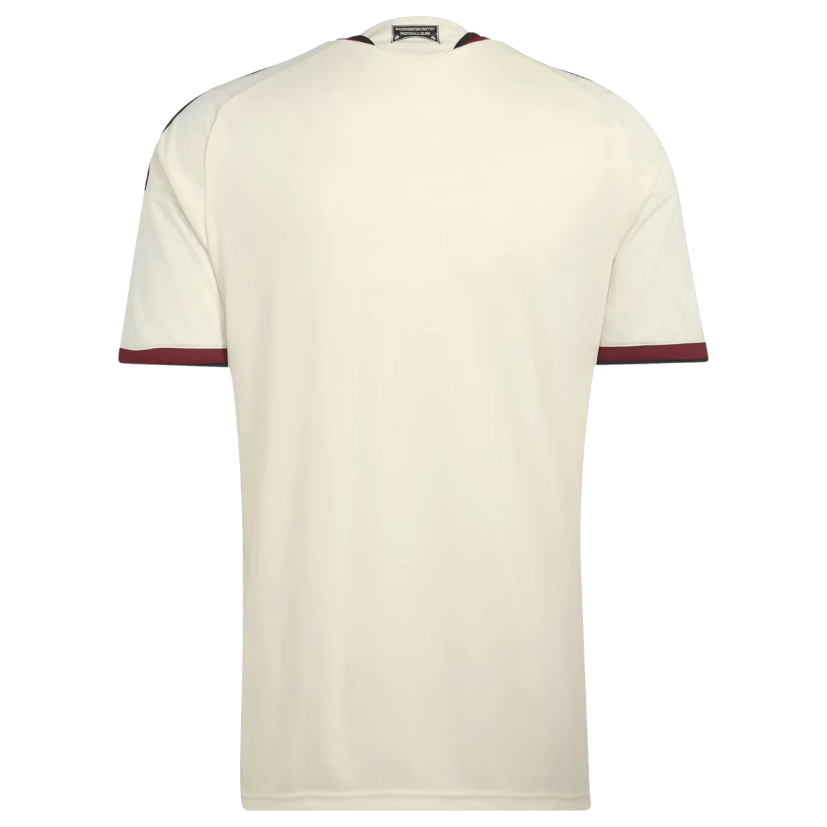 Back view of Manchester United 2026-2027 third cream replica custom football shirt by Final Third Kit