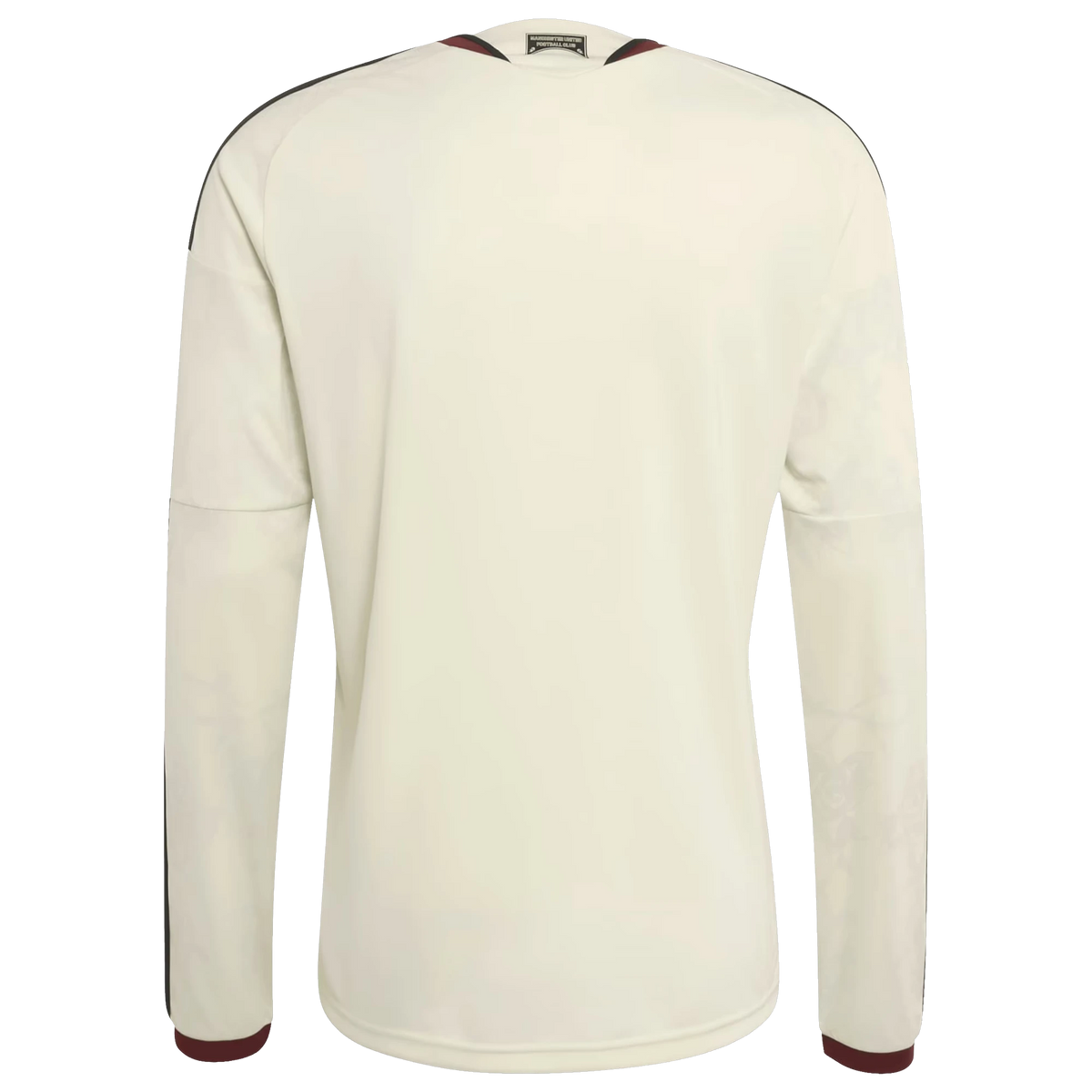 Back view of Manchester United 2026-2027 third cream replica long sleeve football shirt by Final Third Kit