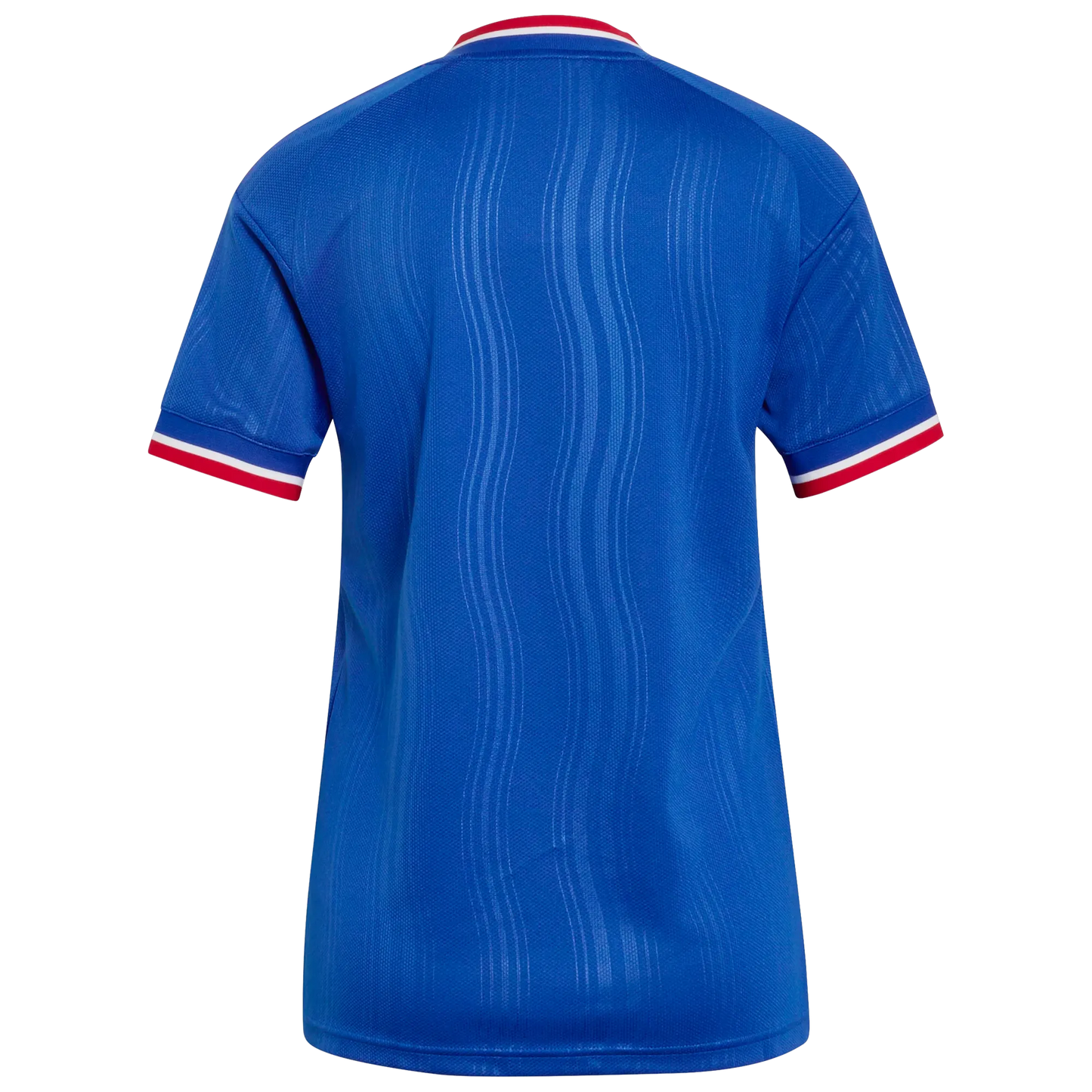 Back view of women's Manchester United 2026-2027 away royal blue replica football shirt by Final Third Kit