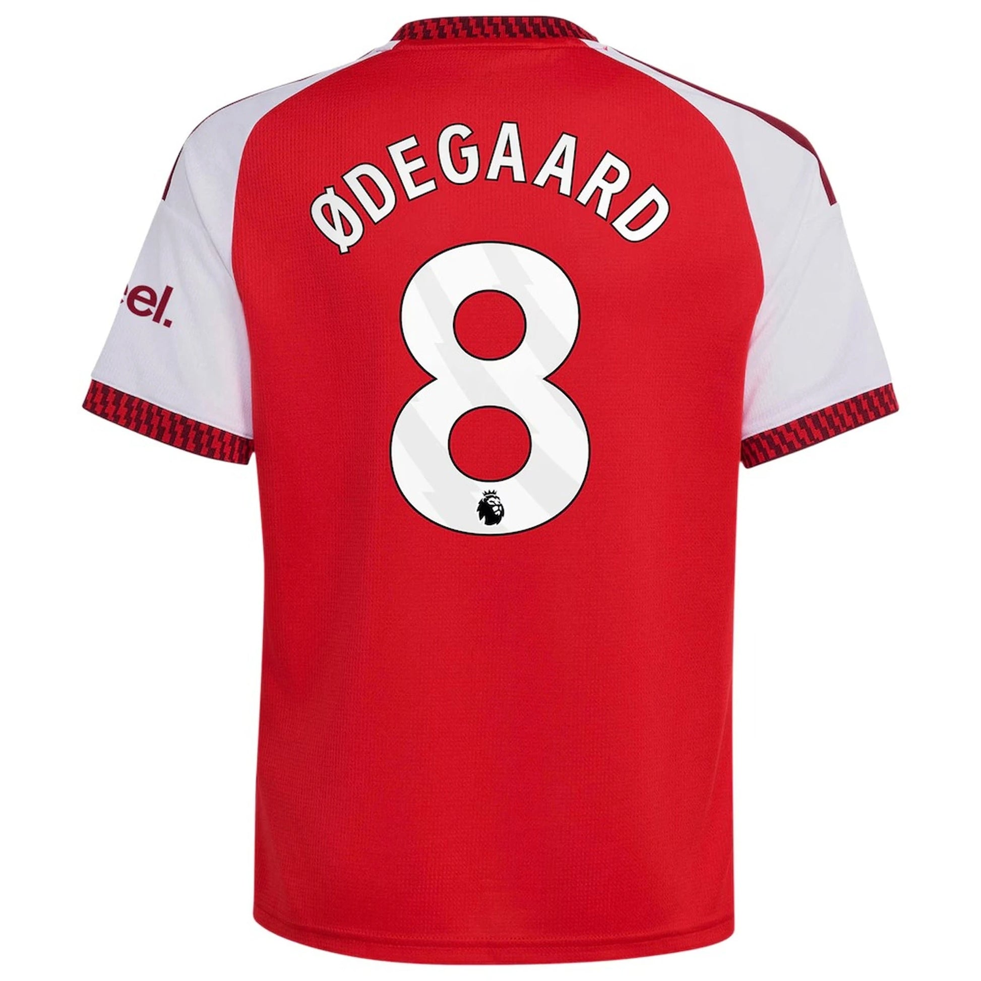 Back view of youth Arsenal 2026-2027 away navy football shirt with Martin Ødegaard name and number printing by Final Third Kit