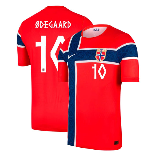 Norway 2026 Home Stadium Replica Jersey - Ødegaard #10