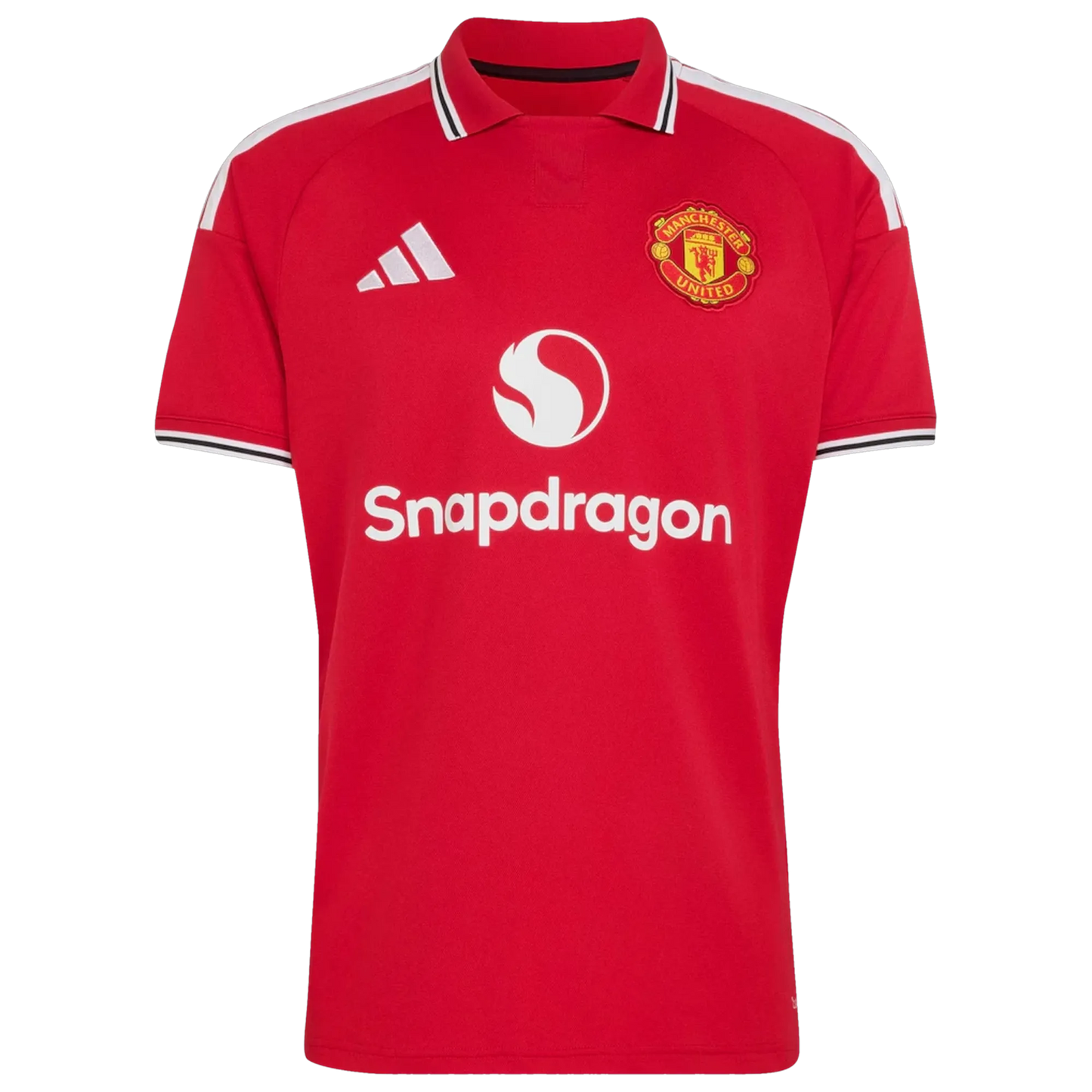Front view of men's Manchester United 2026-2027 home red replica soccer jersey by Final Third Kit