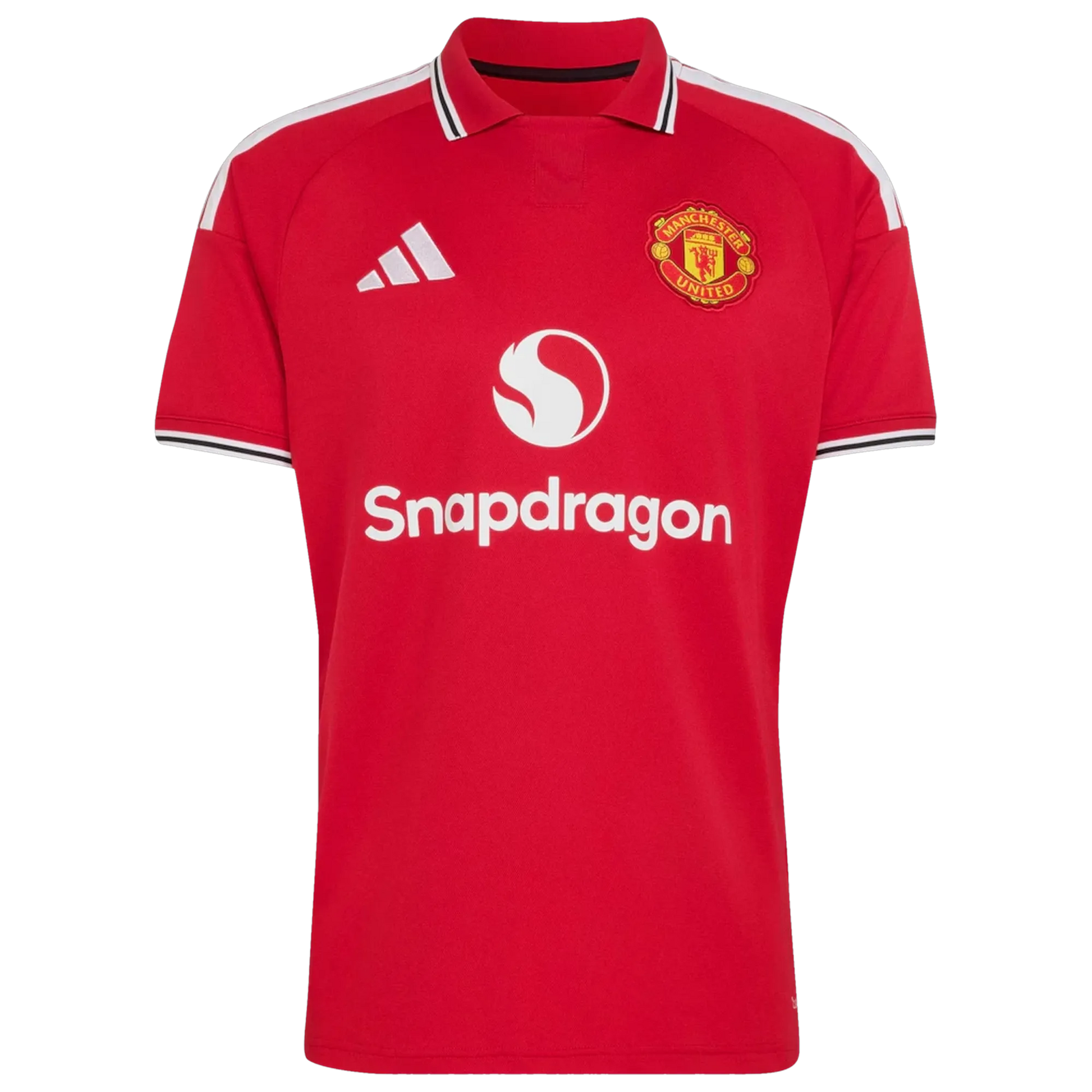 Front view of men's Manchester United 2026-2027 home red replica soccer jersey by Final Third Kit