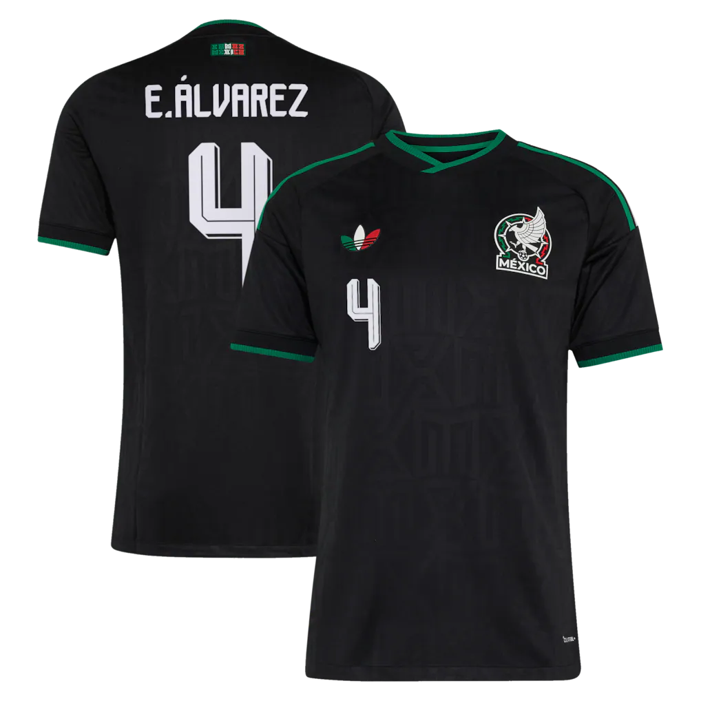 Mexico national team 2026 third soccer jersey with E. ÁLVAREZ #4 custom print