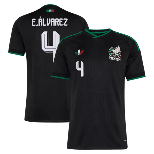 Mexico national team 2026 third soccer jersey with E. ÁLVAREZ #4 custom print