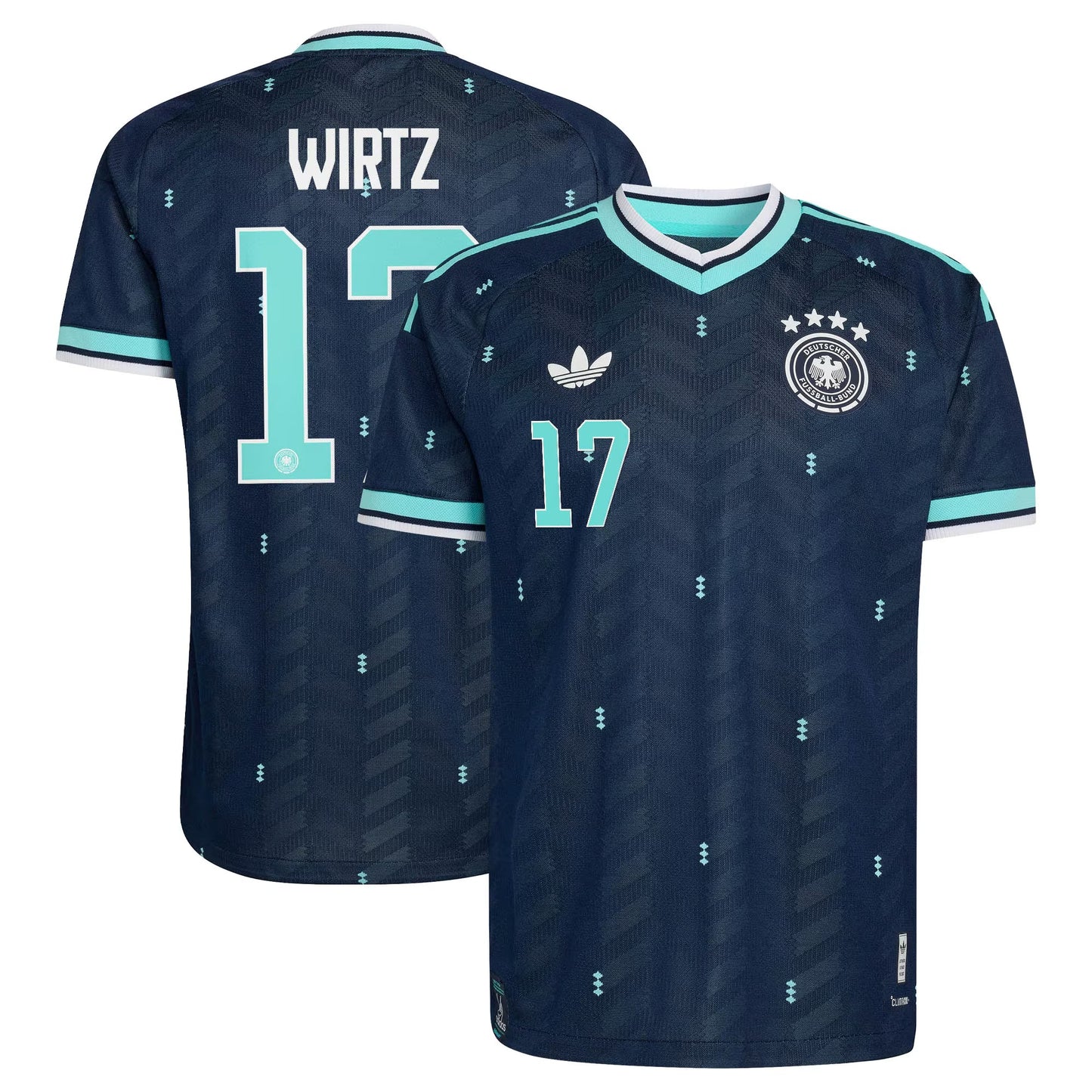 Germany 2026 World Cup Away Stadium Replica Jersey with Wirtz #17 printing 