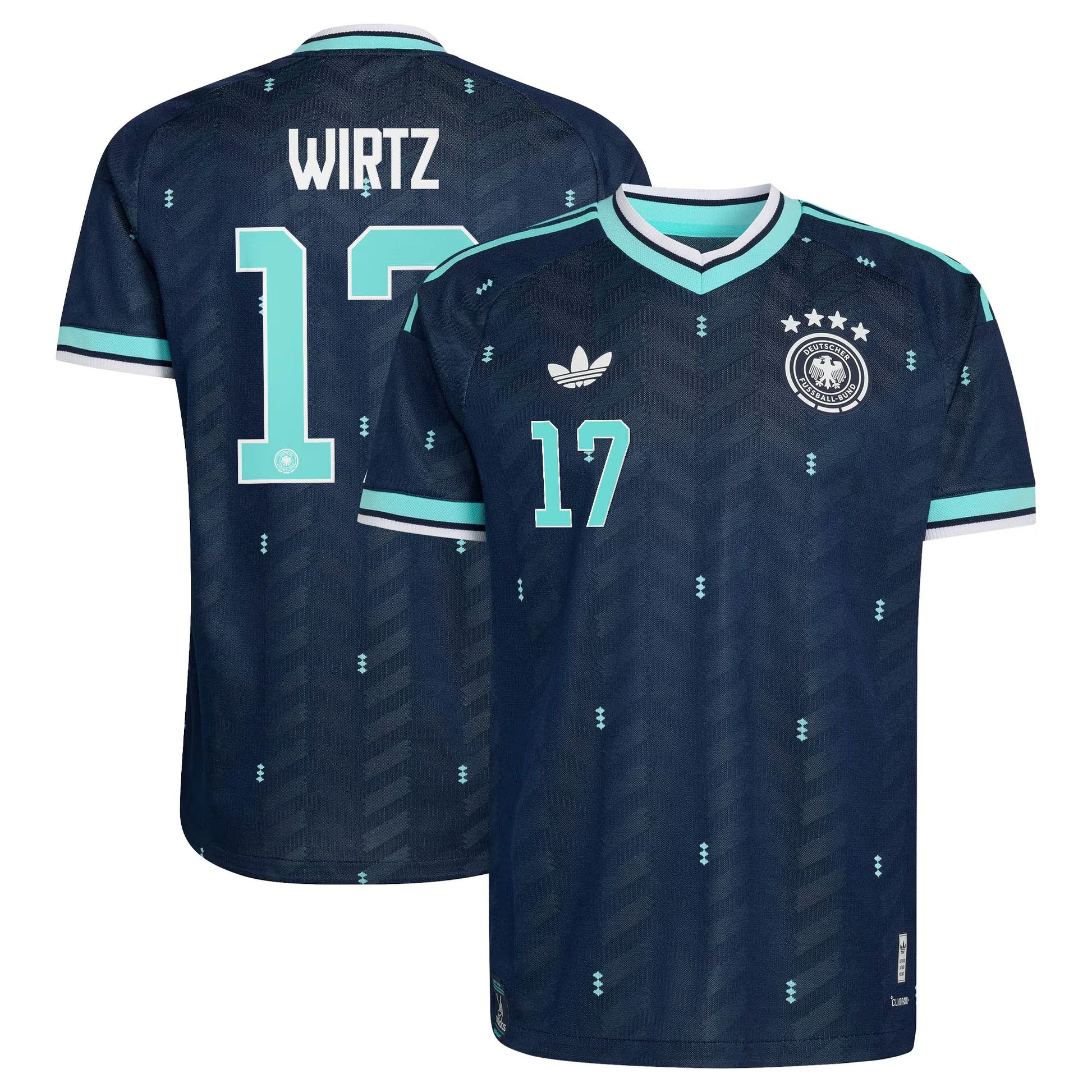 Germany 2026 World Cup Away Stadium Replica Jersey with Wirtz #17 printing 