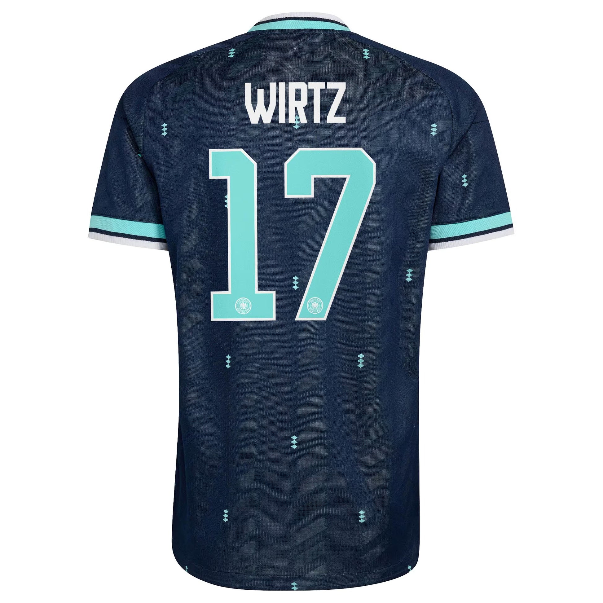 Germany 2026 World Cup Away Stadium Replica Jersey with Wirtz #17 printing  back view