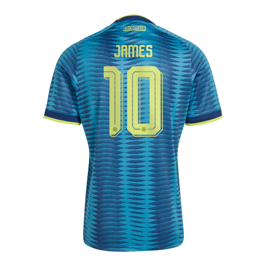 James Rodríguez Colombia National Team adidas 2026 Away Replica Jersey Back View