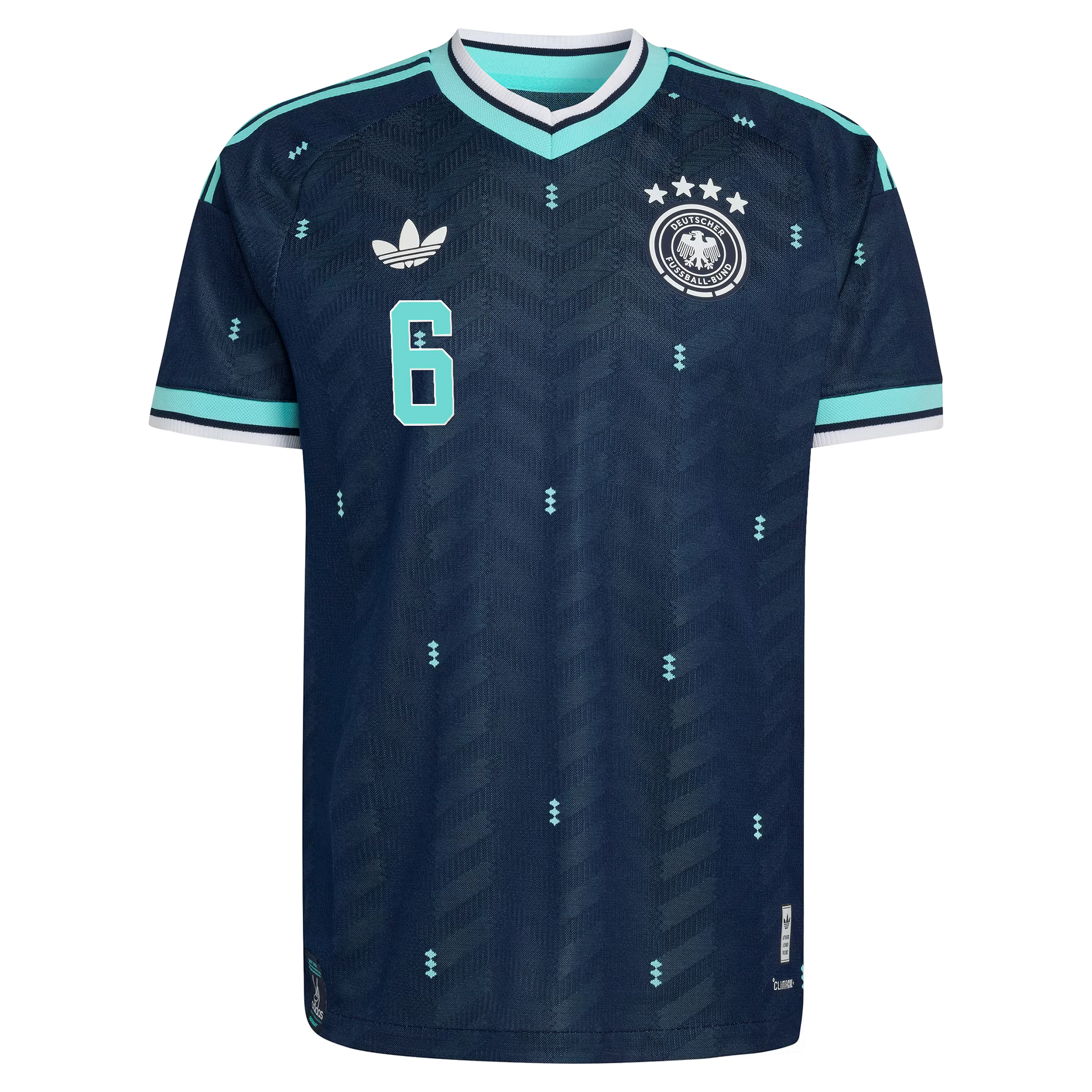 Germany 2026 World Cup Away Stadium Replica Jersey with Kimmich #6 printing front view